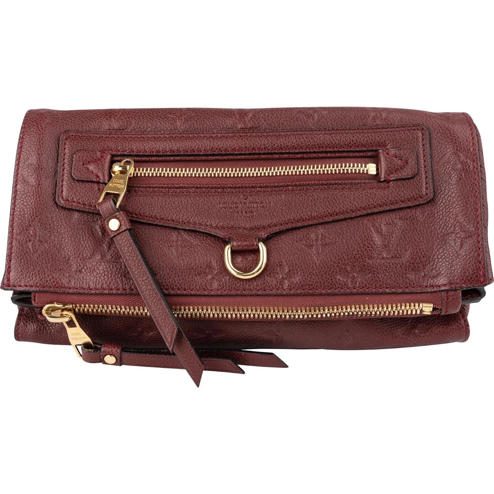 Pétillante leather clutch bag