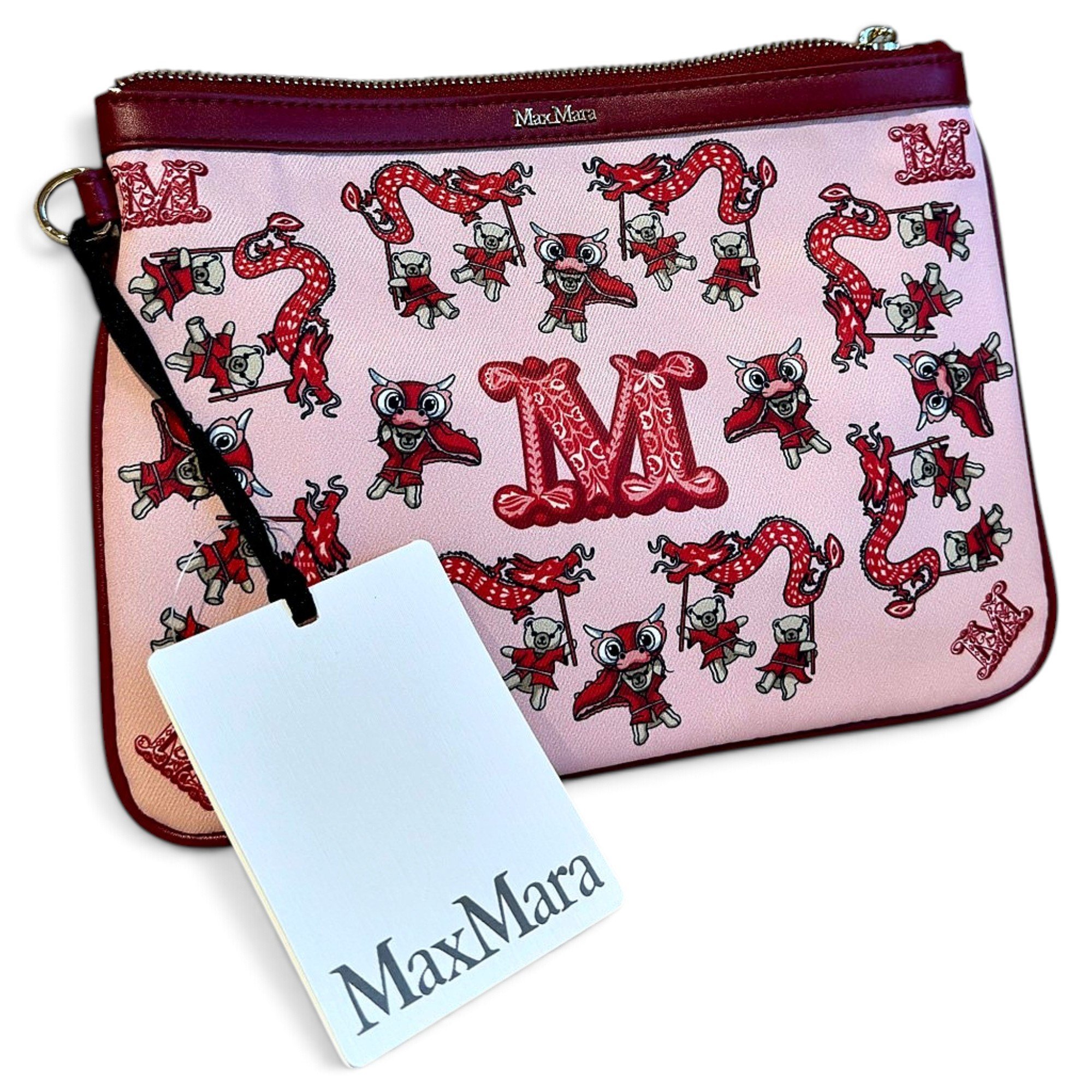 Leather clutch bag