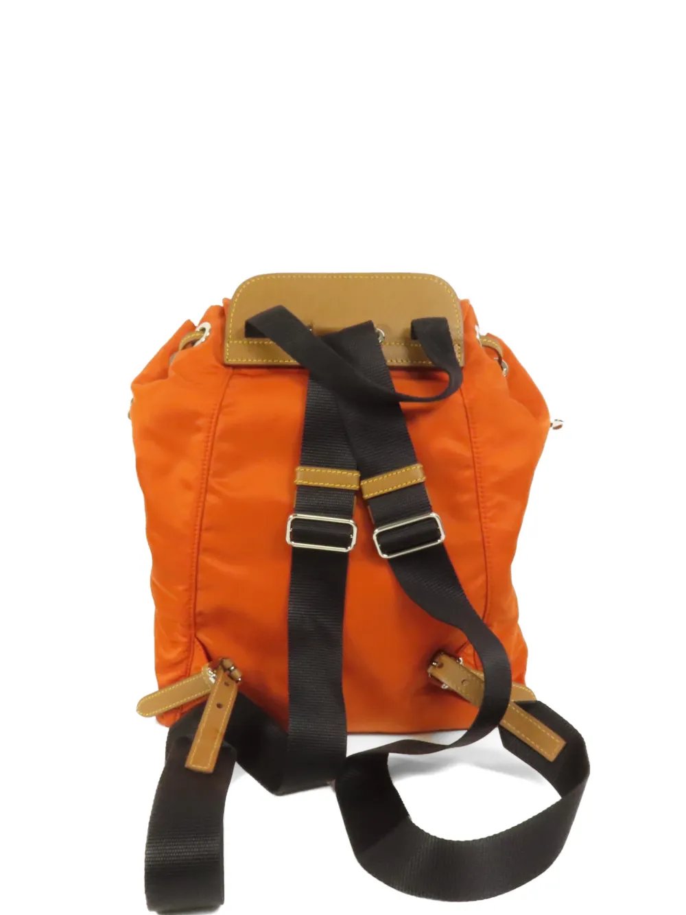 buckle-fastening drawstring backpack