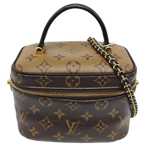 Vanity leather handbag