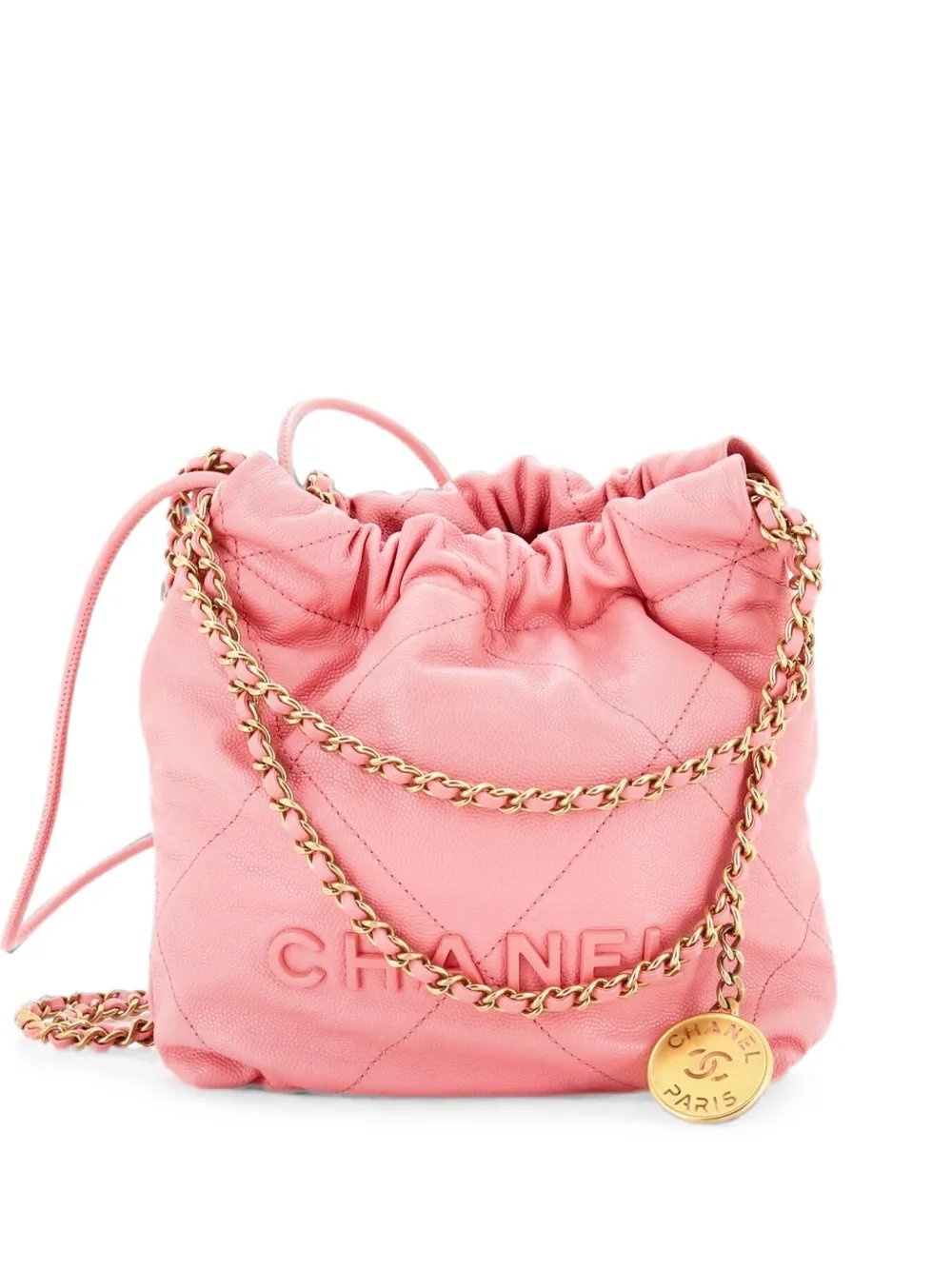 22 Chain Quilted Caviar Mini hobo bag