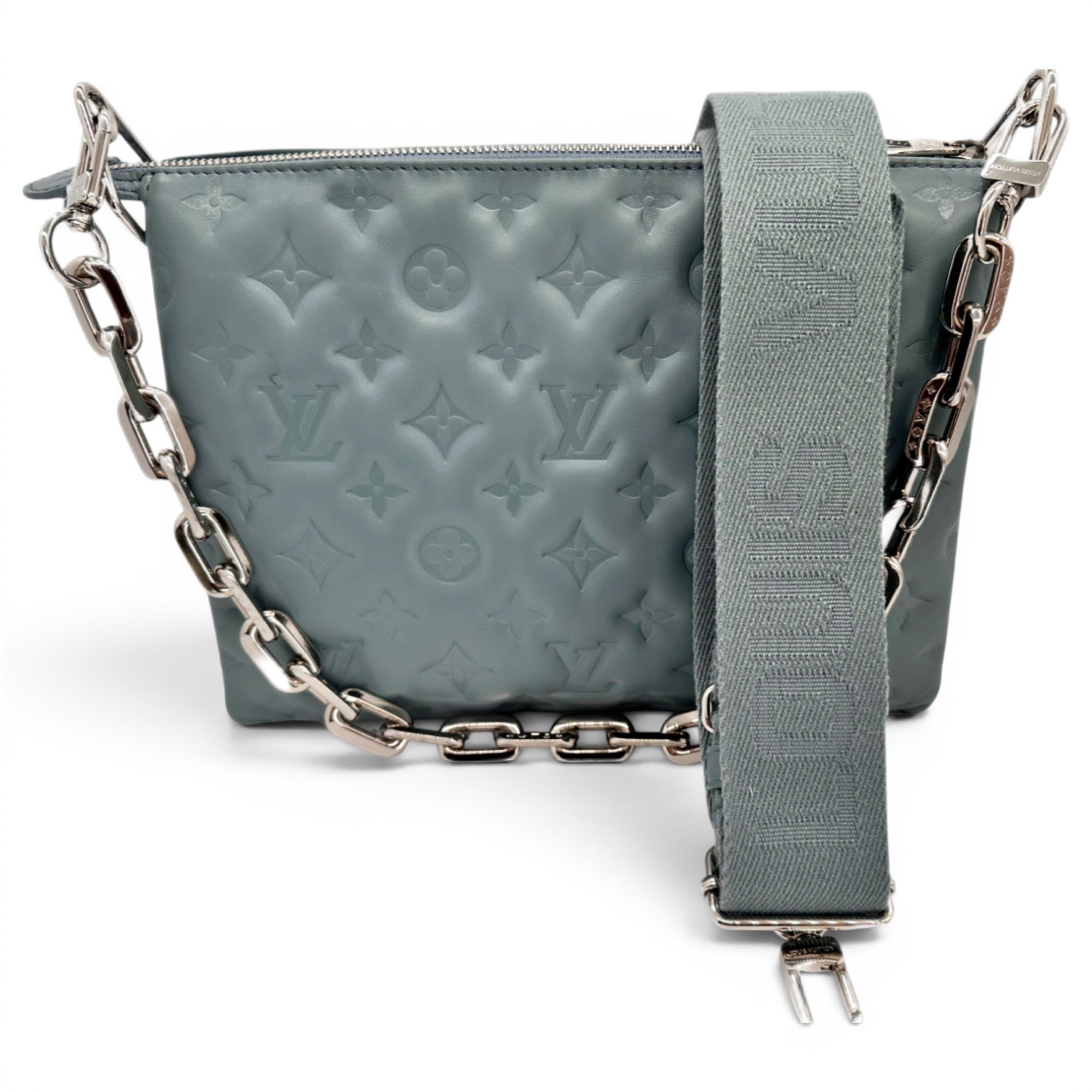Coussin leather handbag