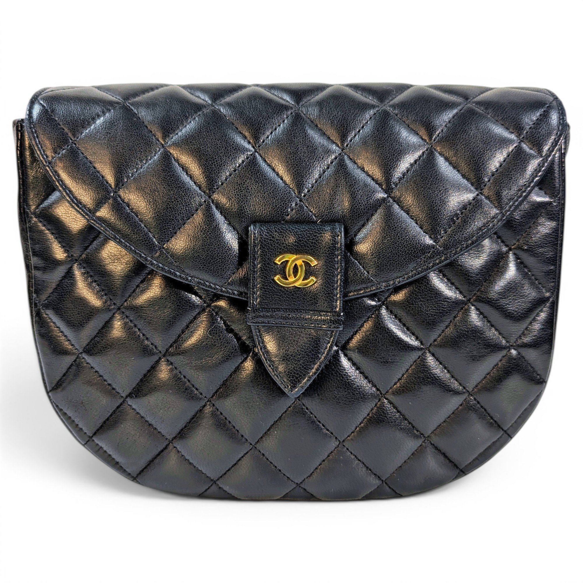 Leather clutch bag