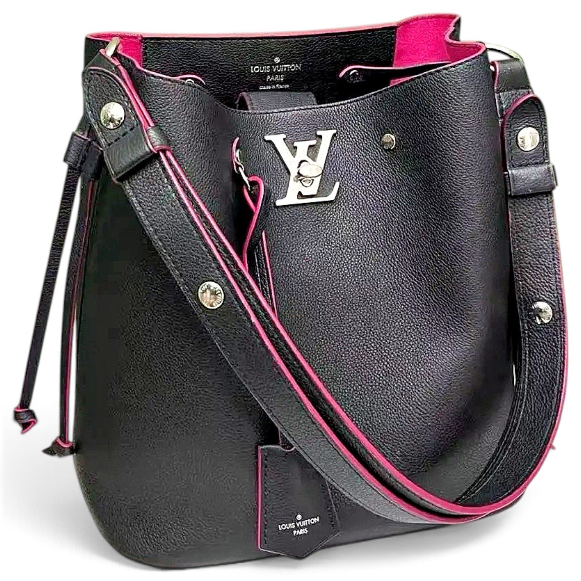 Louis Vuitton Lockme Bucket leather handbag