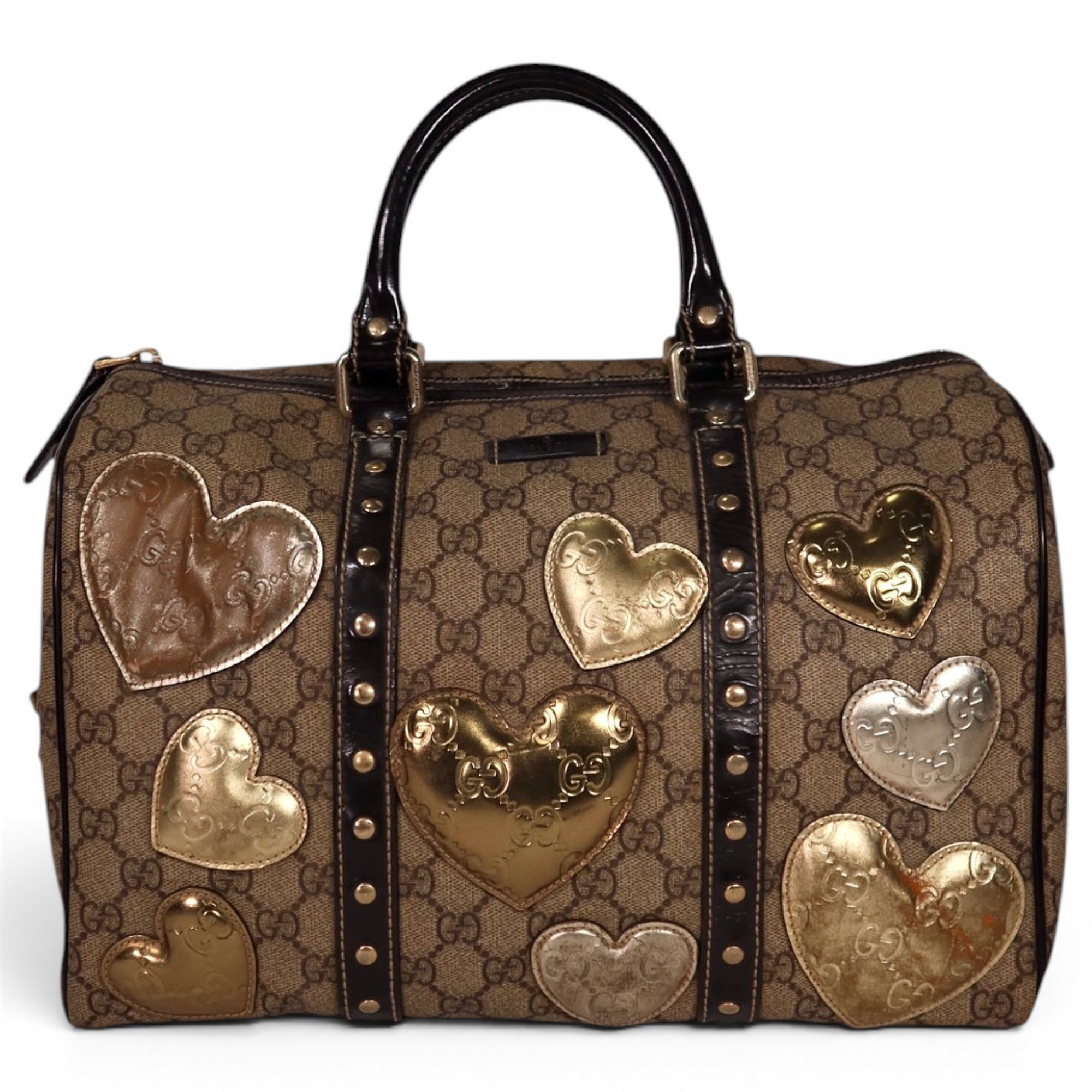 Boston leather handbag