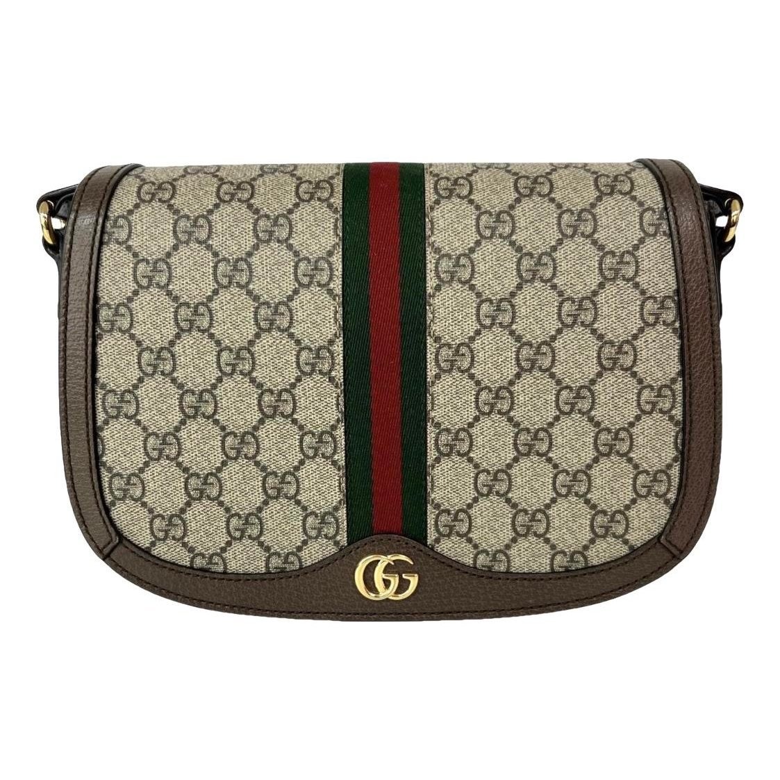 Ophidia Compartment Messenger leather crossbody bag