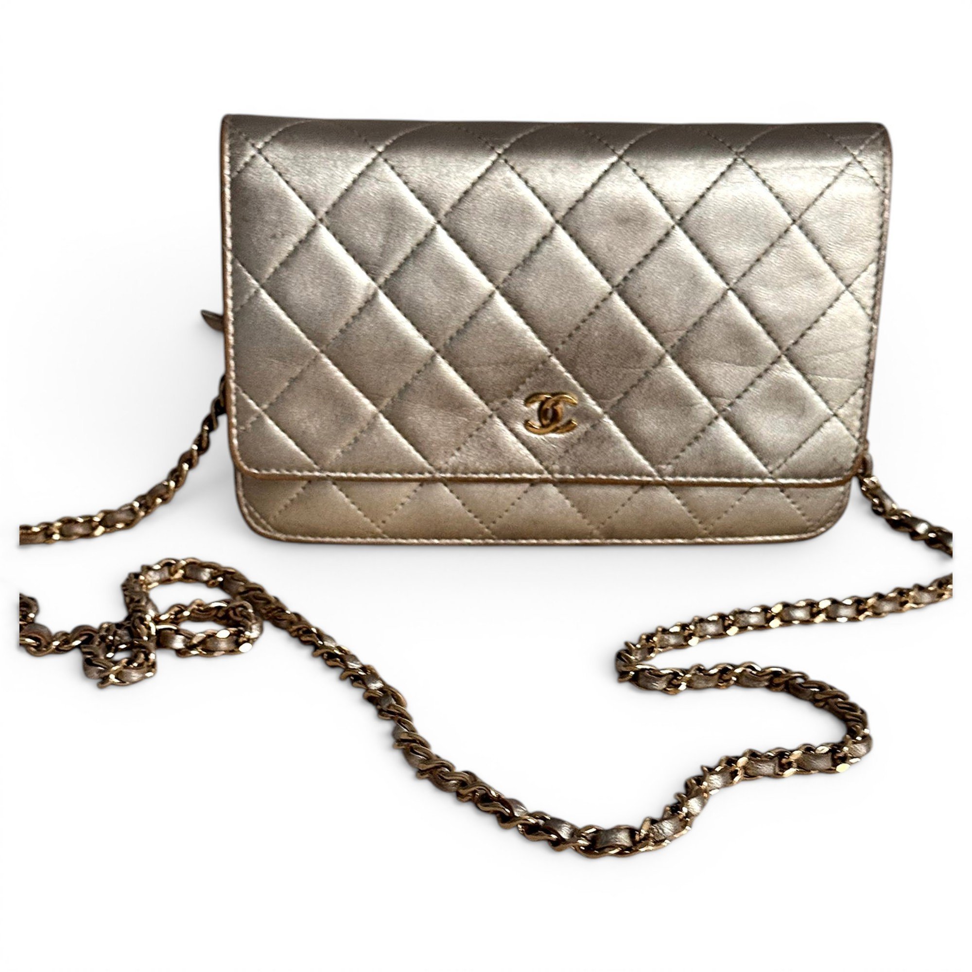 Wallet On Chain Timeless/Classique leather crossbody bag