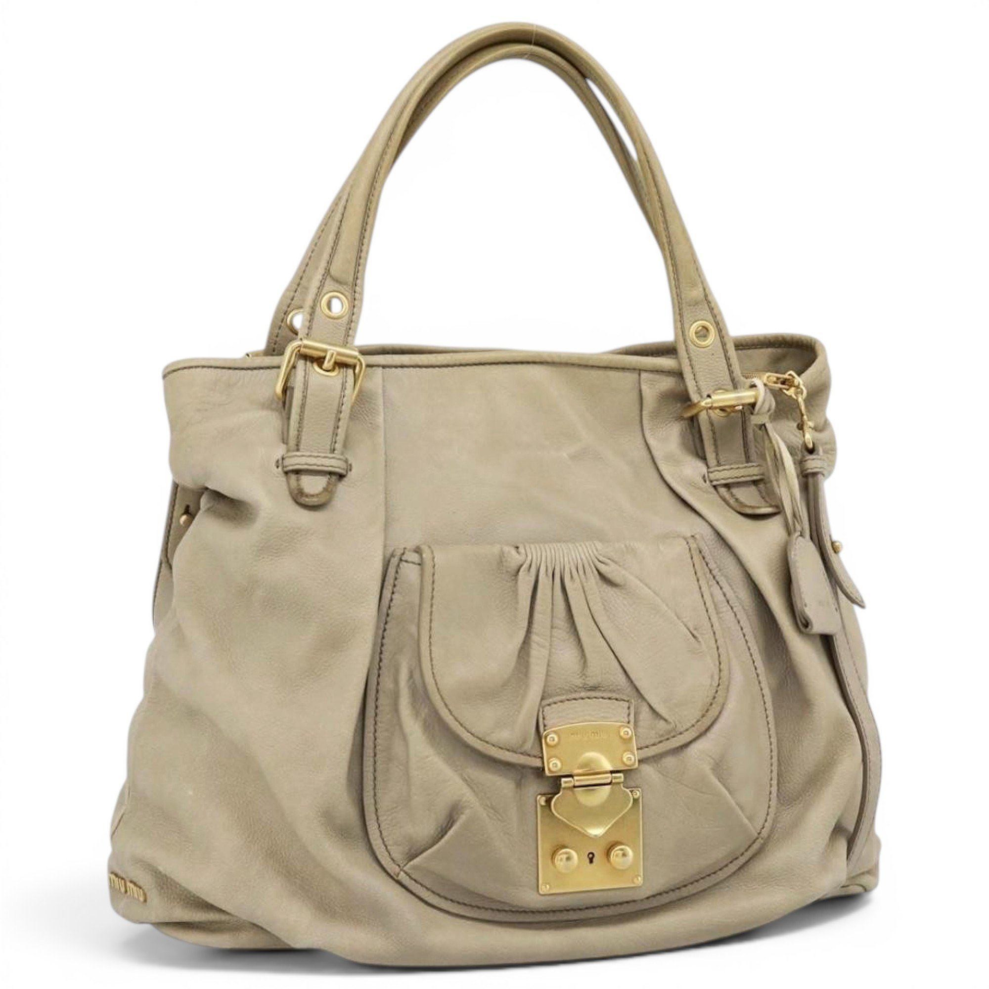 Leather handbag