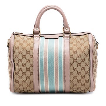 Medium GG Canvas Web Joy Boston Bag