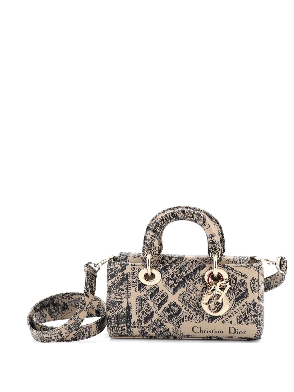 Lady D-Joy Bag Printed Leather Small satchel