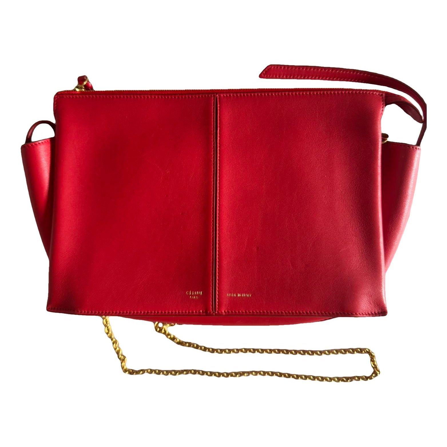 Tri-Fold leather handbag