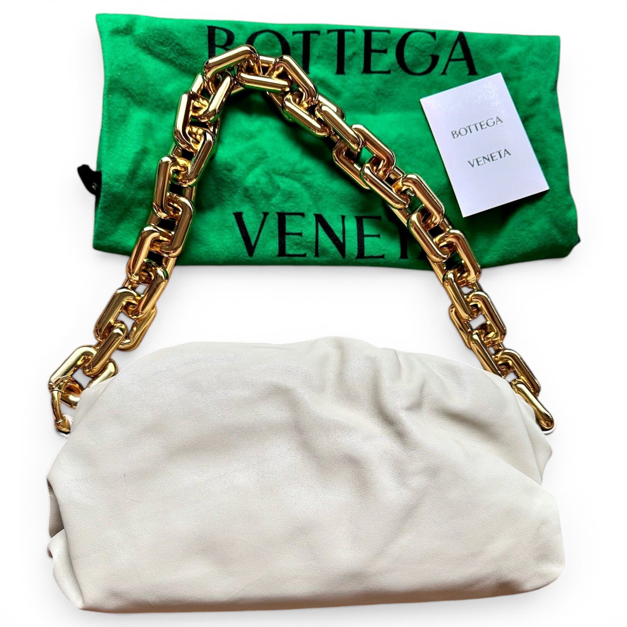 Chain Pouch leather handbag
