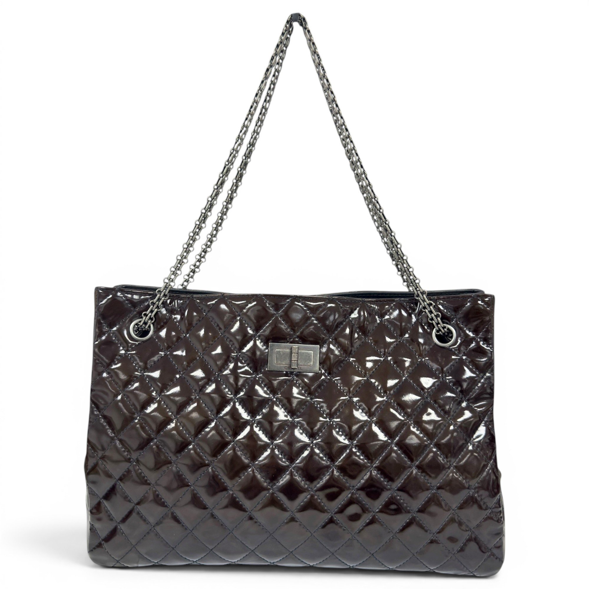 2.55 patent leather handbag