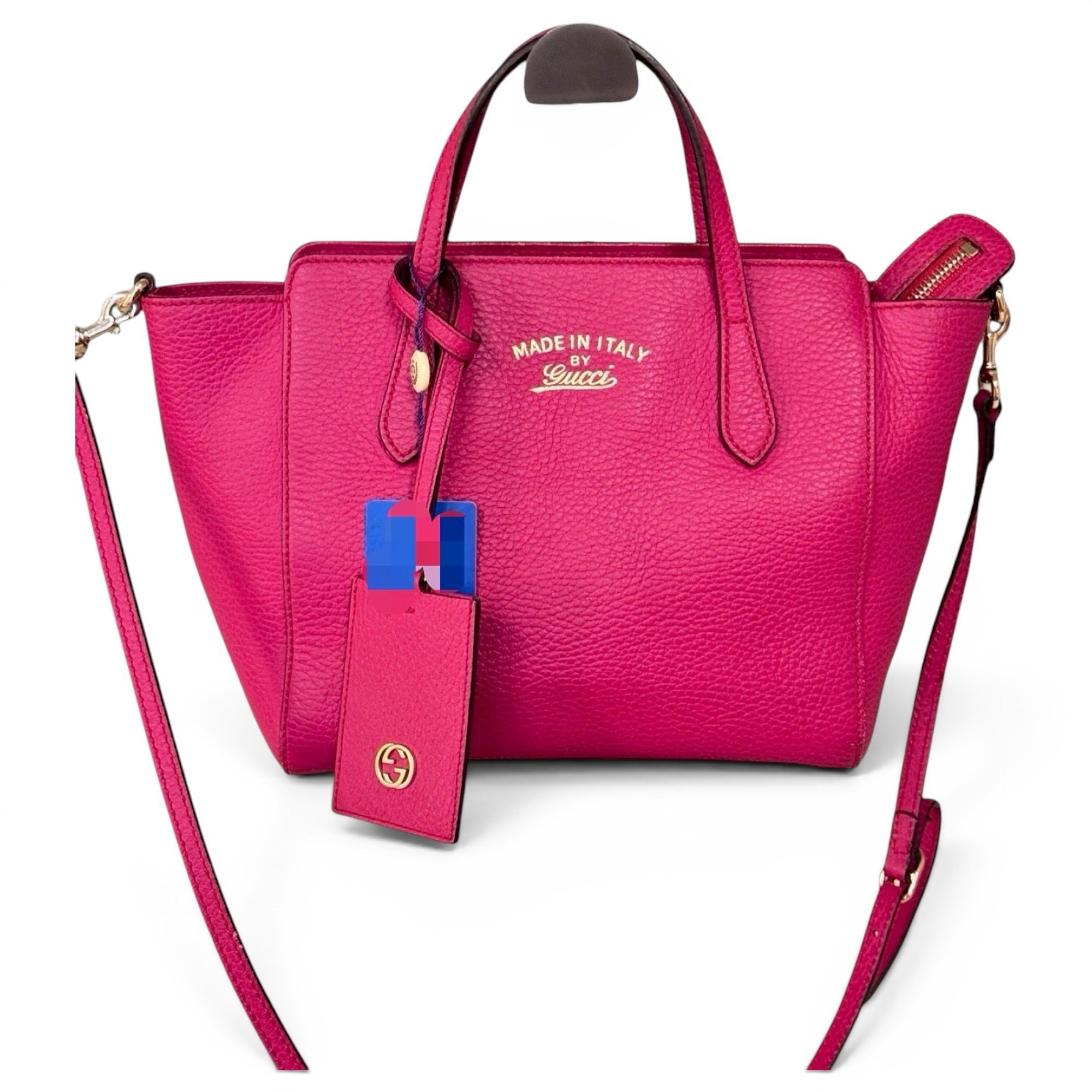 Swing leather handbag