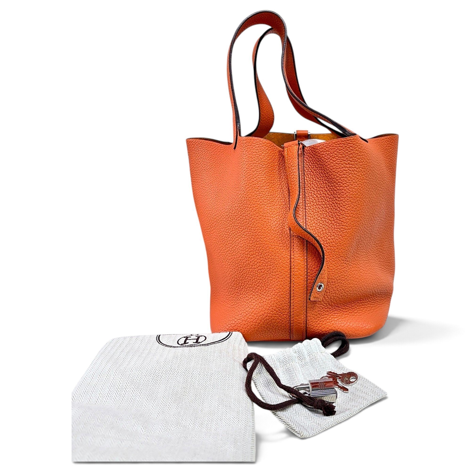Picotin leather handbag
