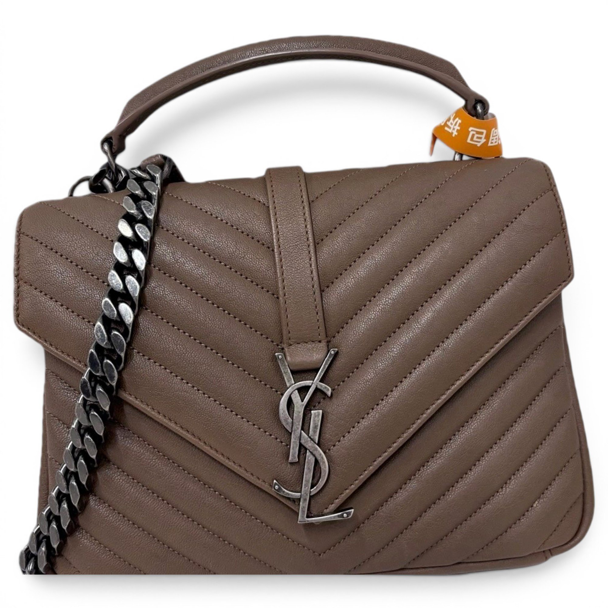 Collége monogramme leather handbag