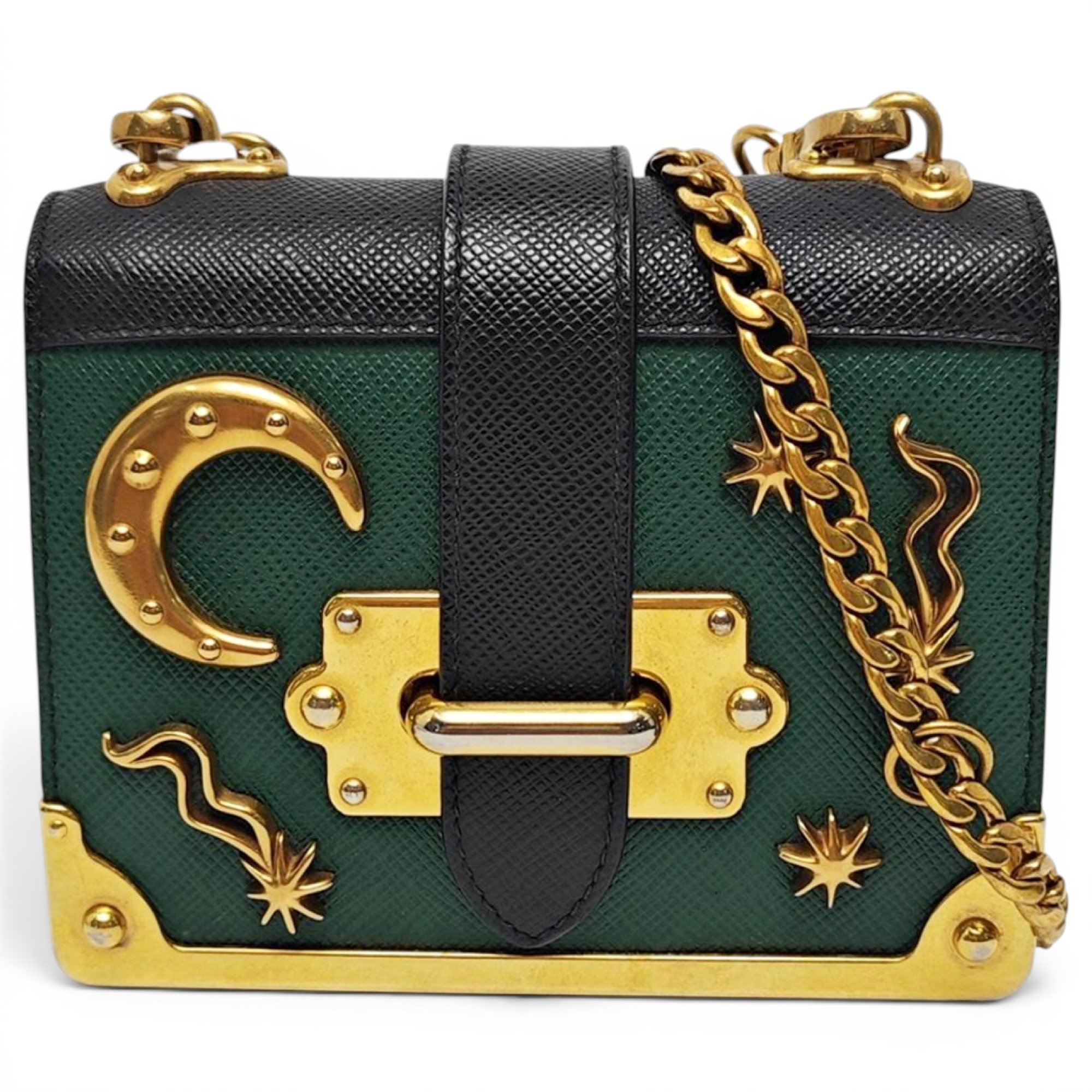 Cahier leather handbag