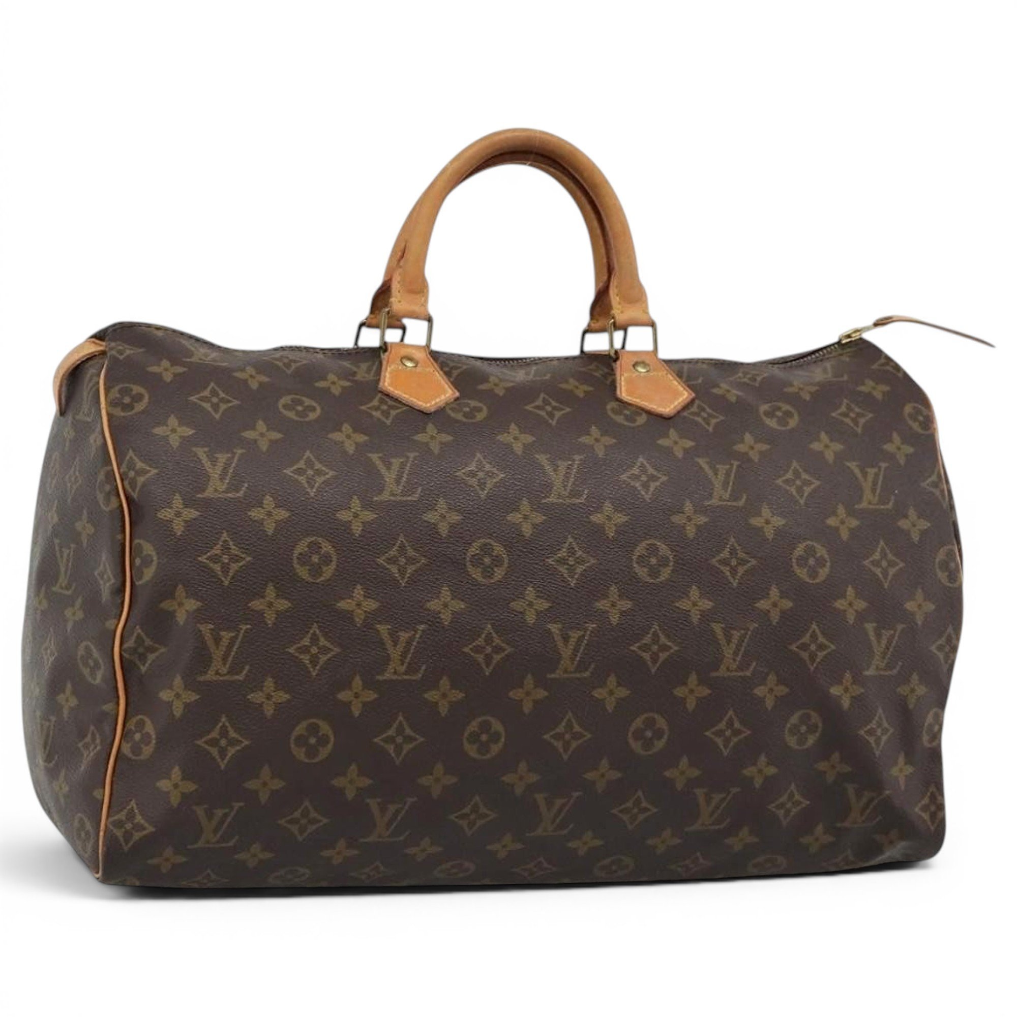 Speedy leather bowling bag