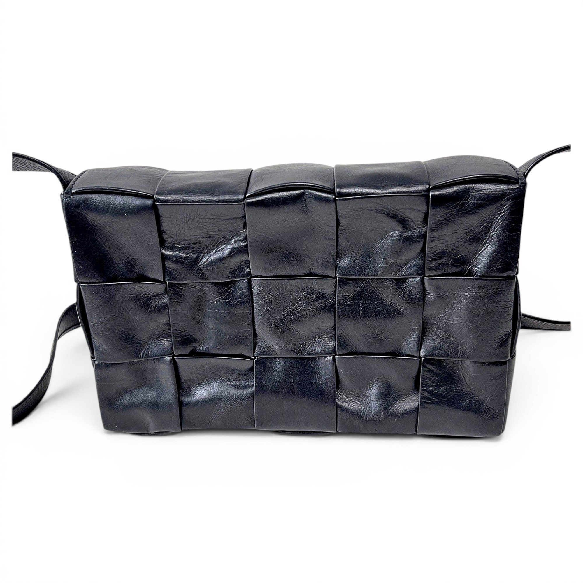 Cassette leather handbag