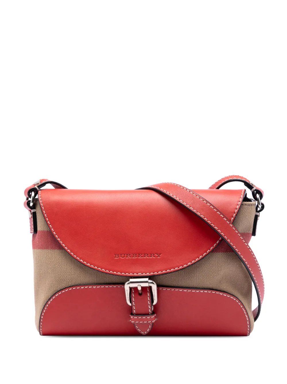 2000-2017 Leather and House Check Canvas Henham crossbody bag