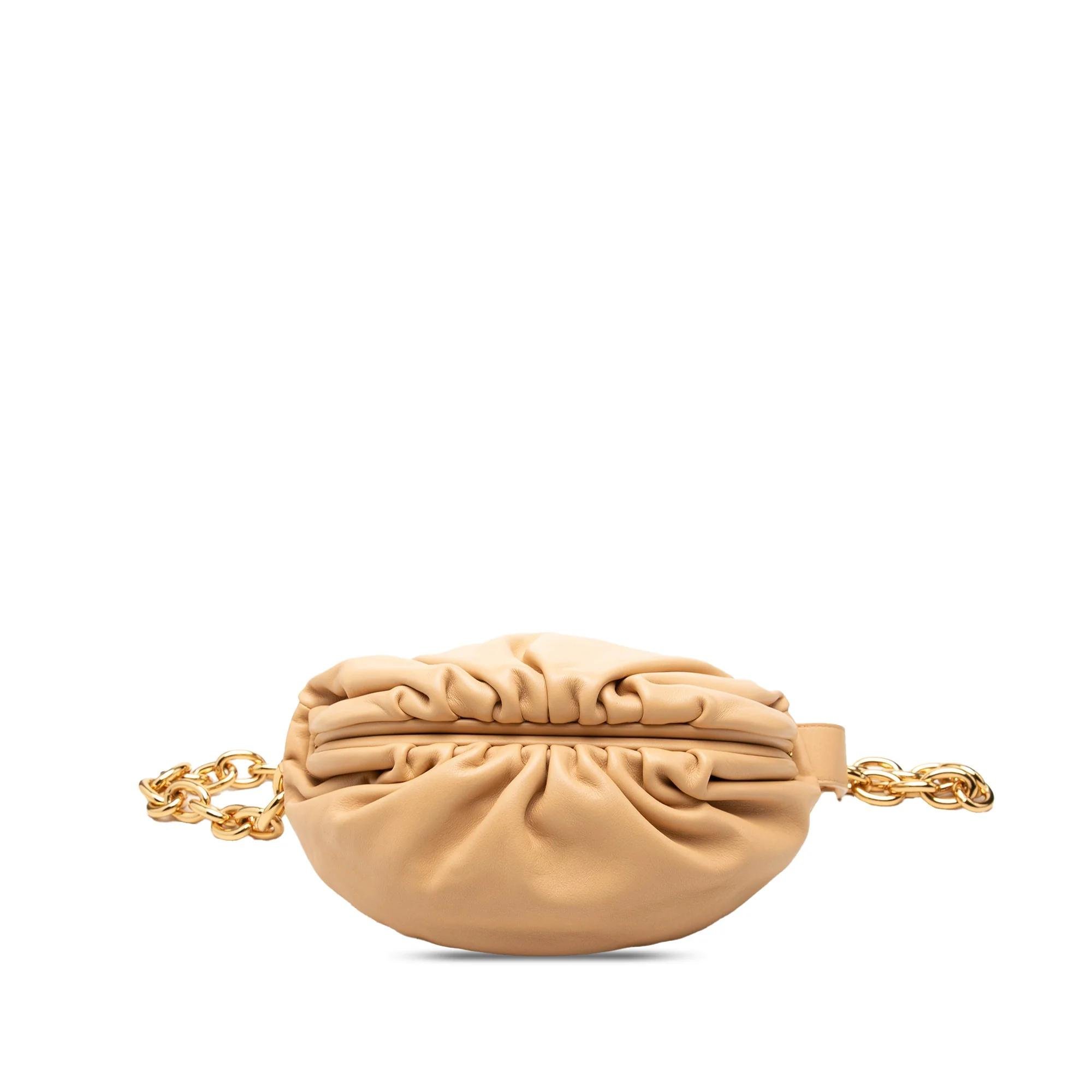 Chain Pouch leather handbag