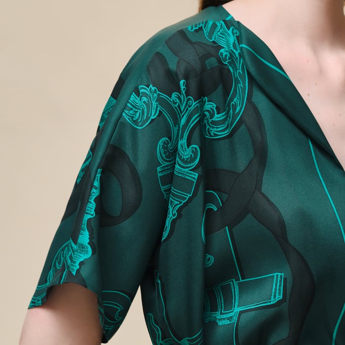 Vert Pin "Ferronnerie Remix" Caftan