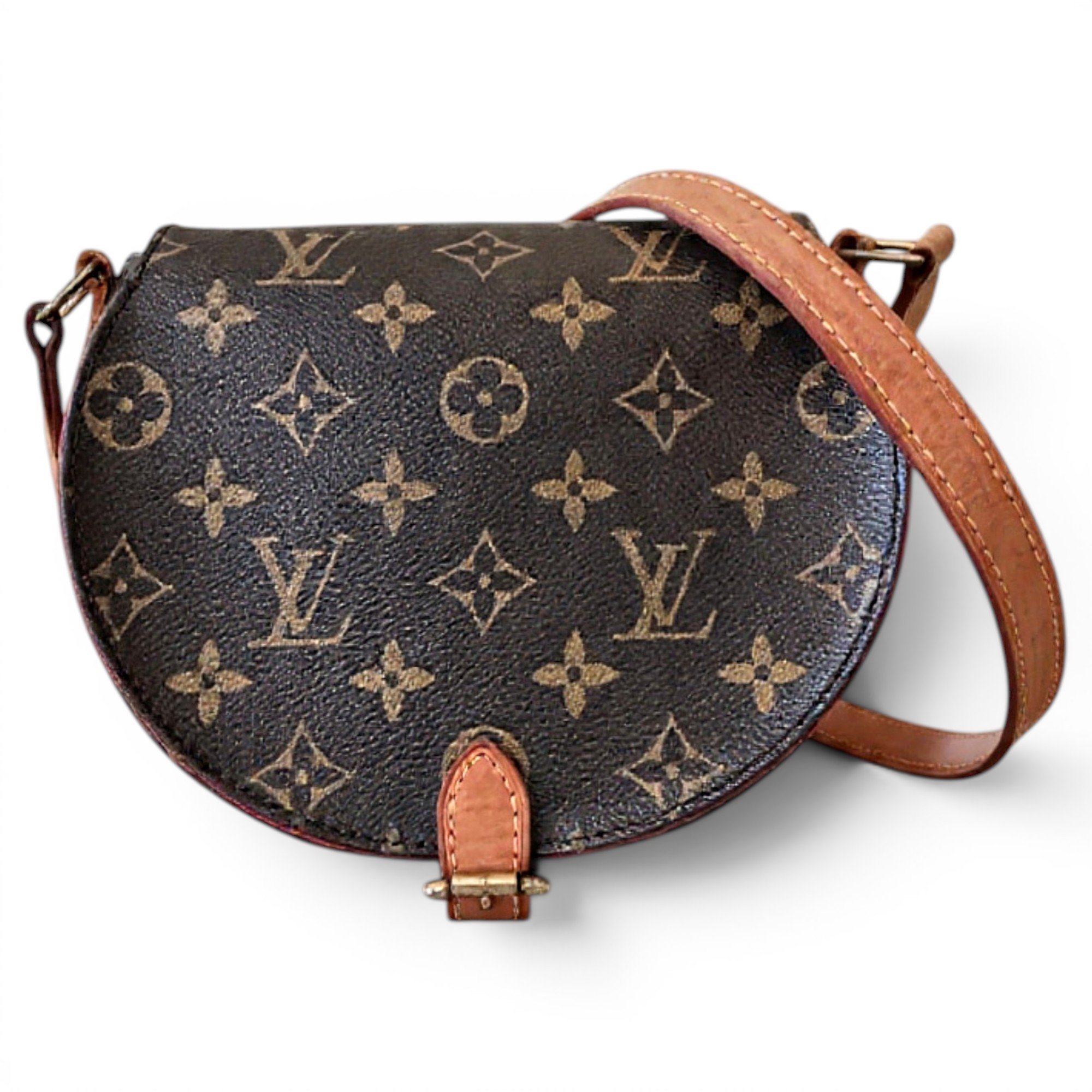 Tambourin leather crossbody bag