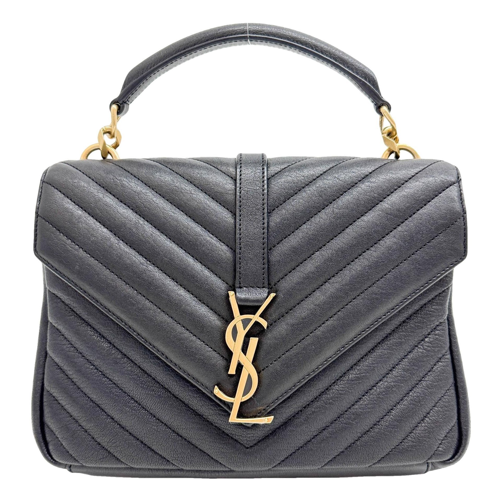 Collége monogramme leather handbag