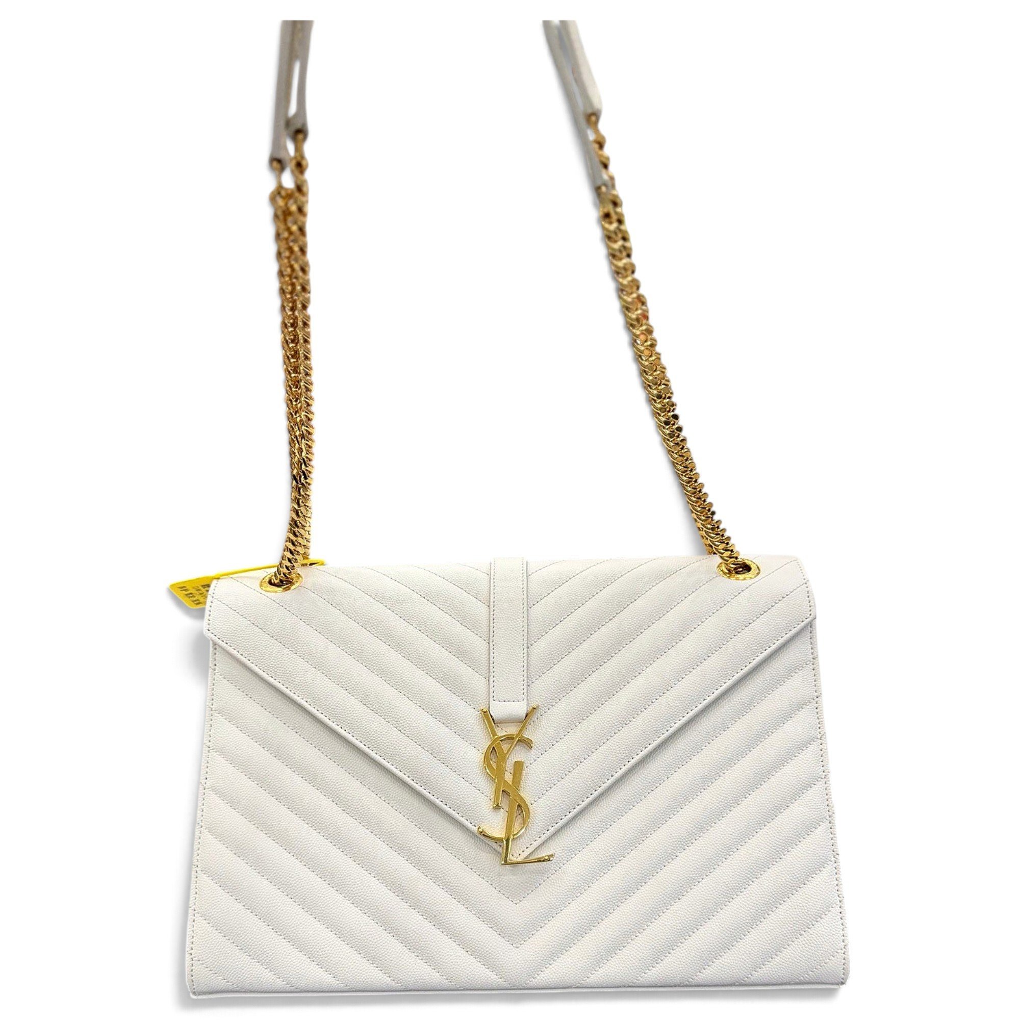 Envelope leather handbag