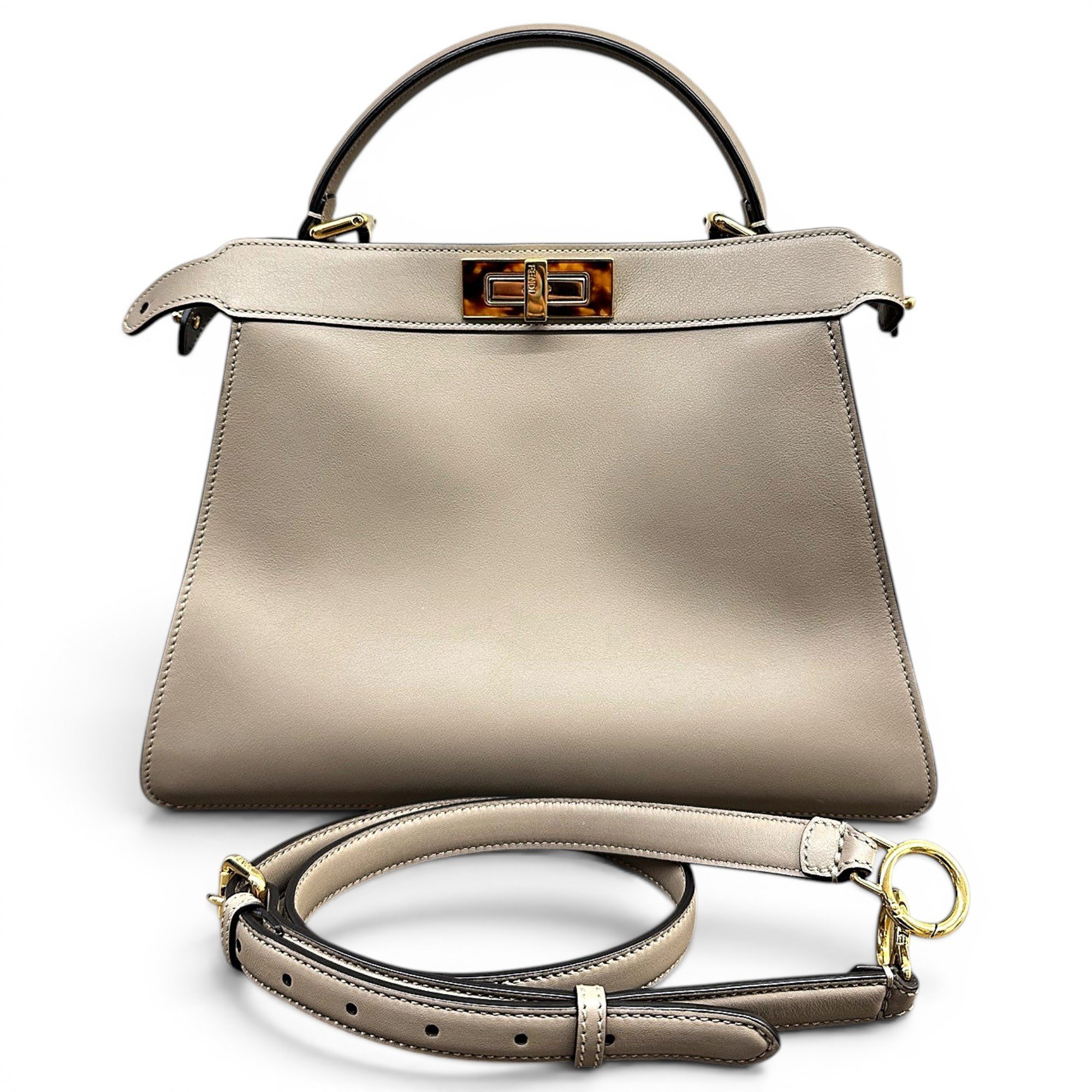 Peekaboo leather handbag