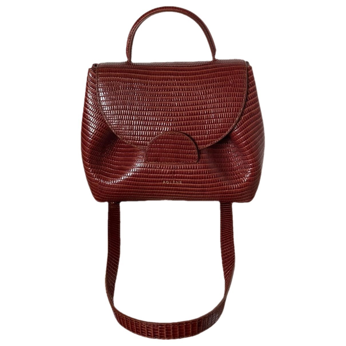 Polene Numéro un nano leather handbag