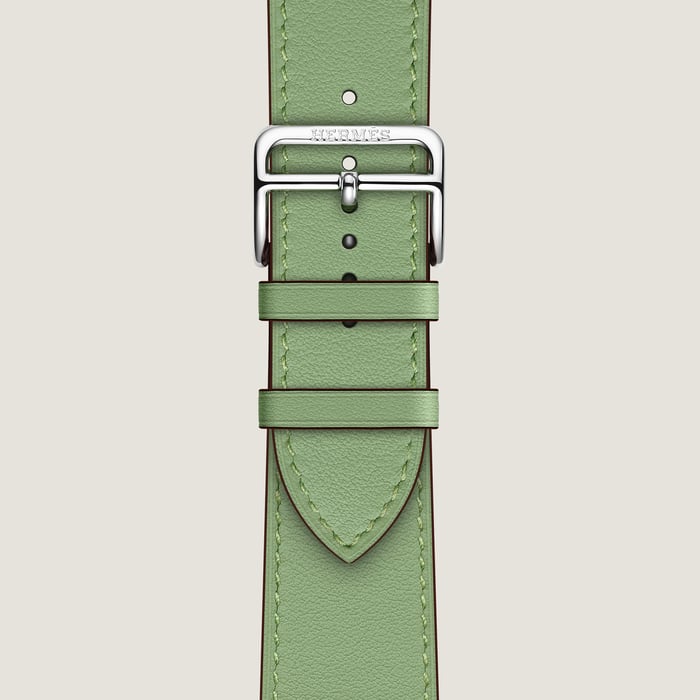 蟋蟀綠 Apple Watch Hermès 45 MM Single Tour錶帶