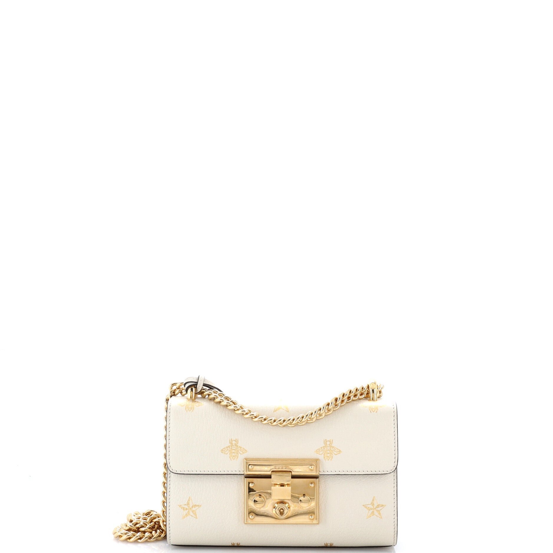 Padlock Shoulder Bag Printed Leather Small