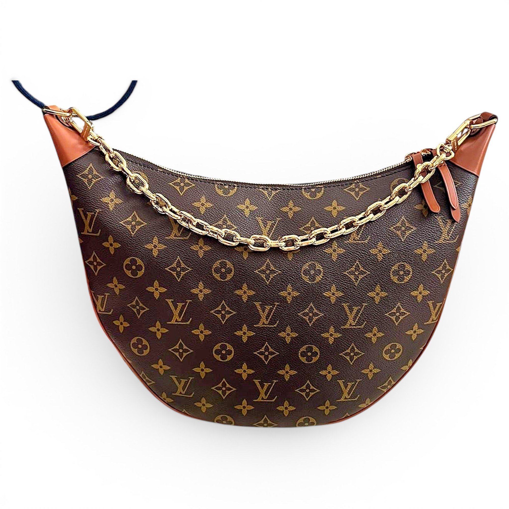 Loop leather handbag