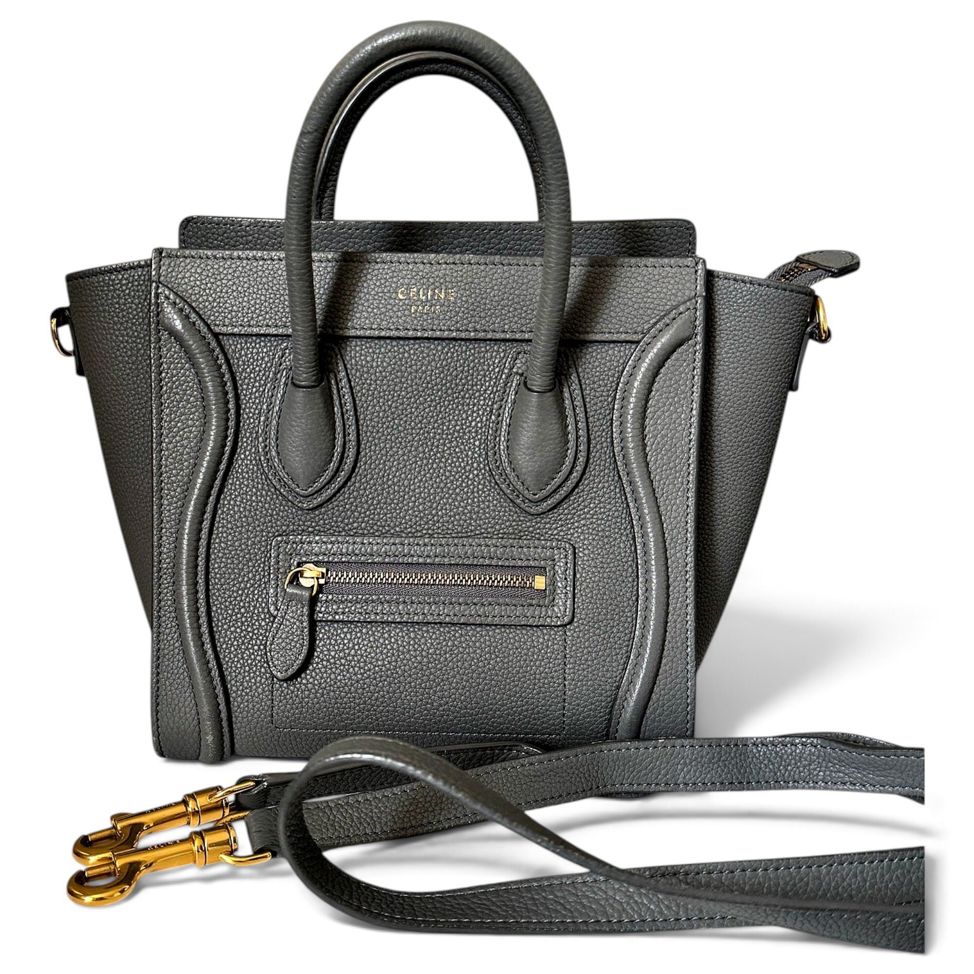 Nano Luggage leather crossbody bag