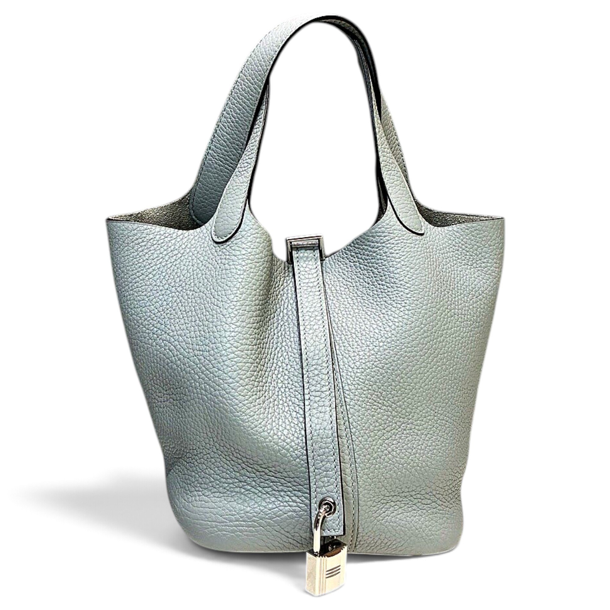 Picotin leather tote
