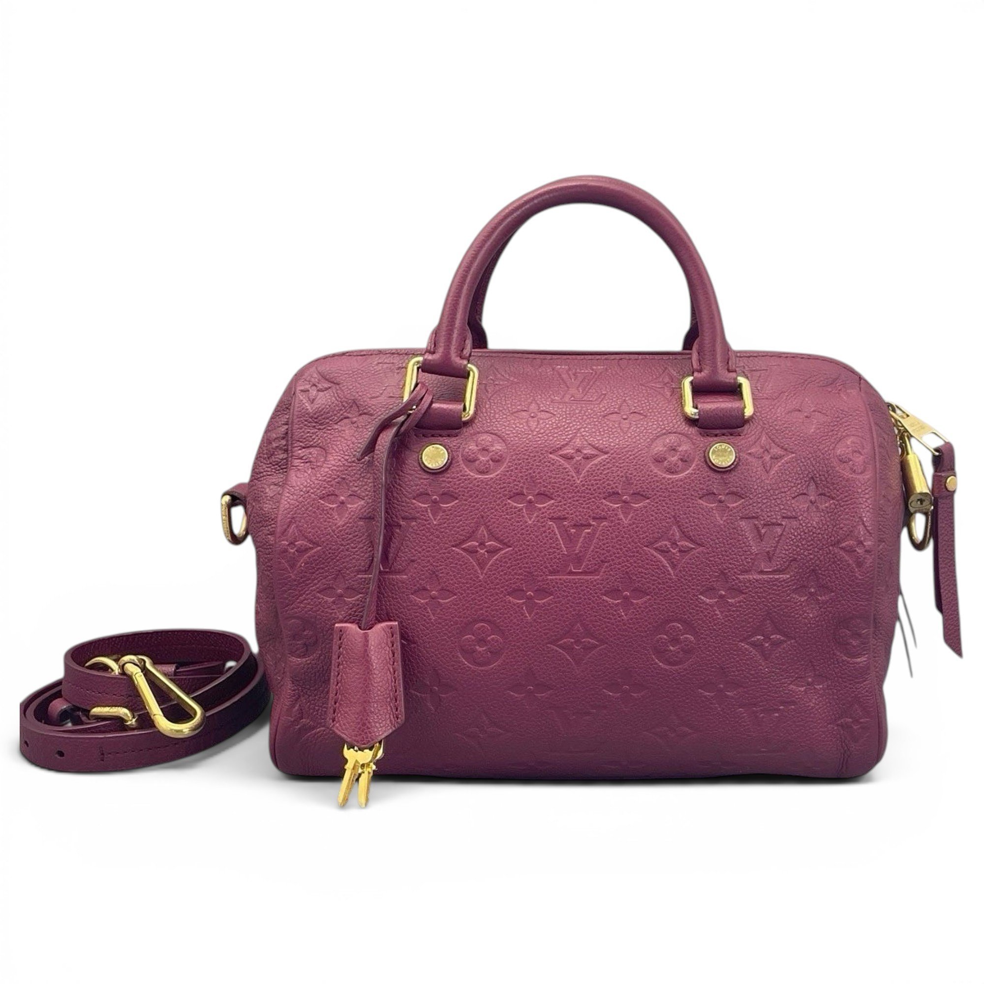 Speedy leather handbag