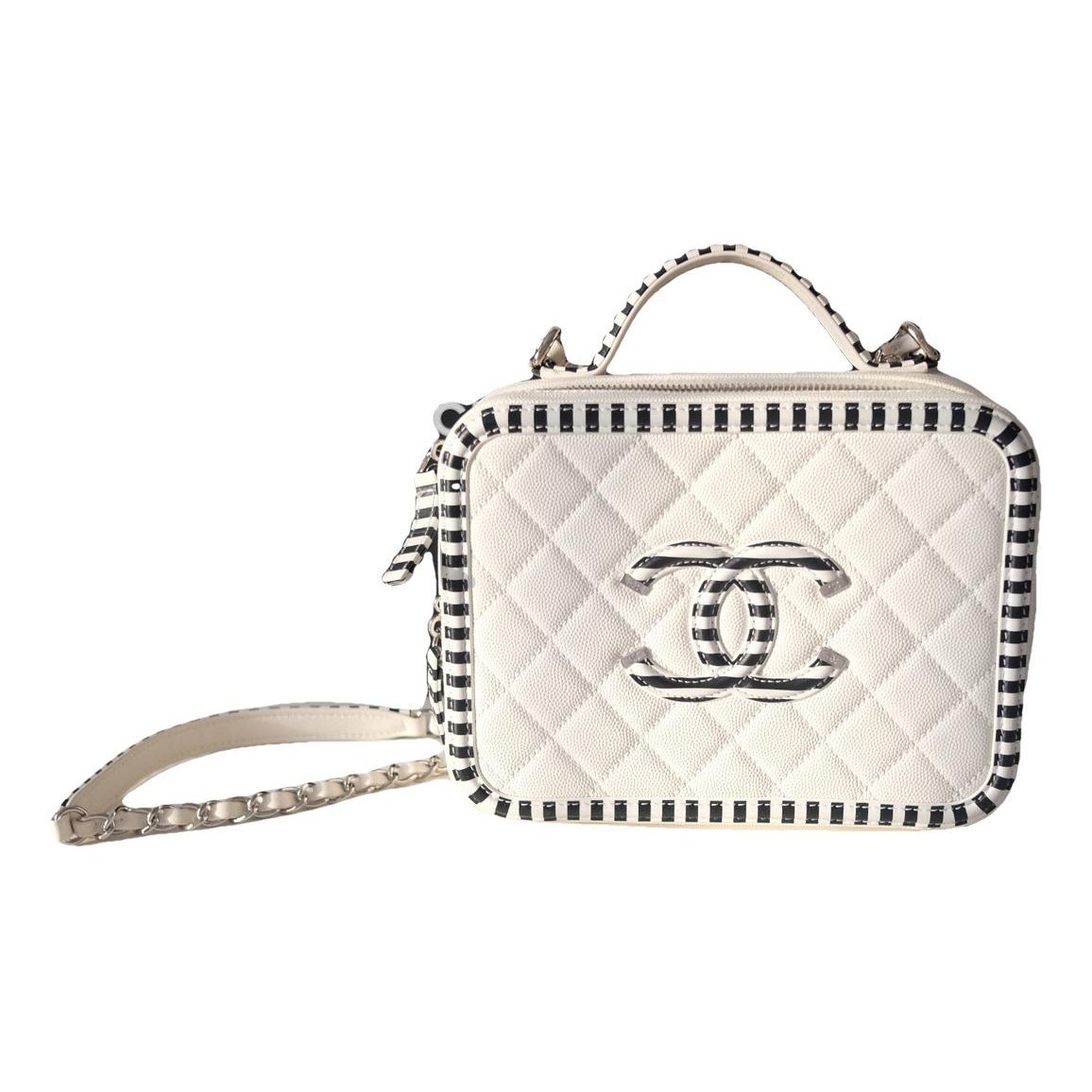 Vanity leather handbag