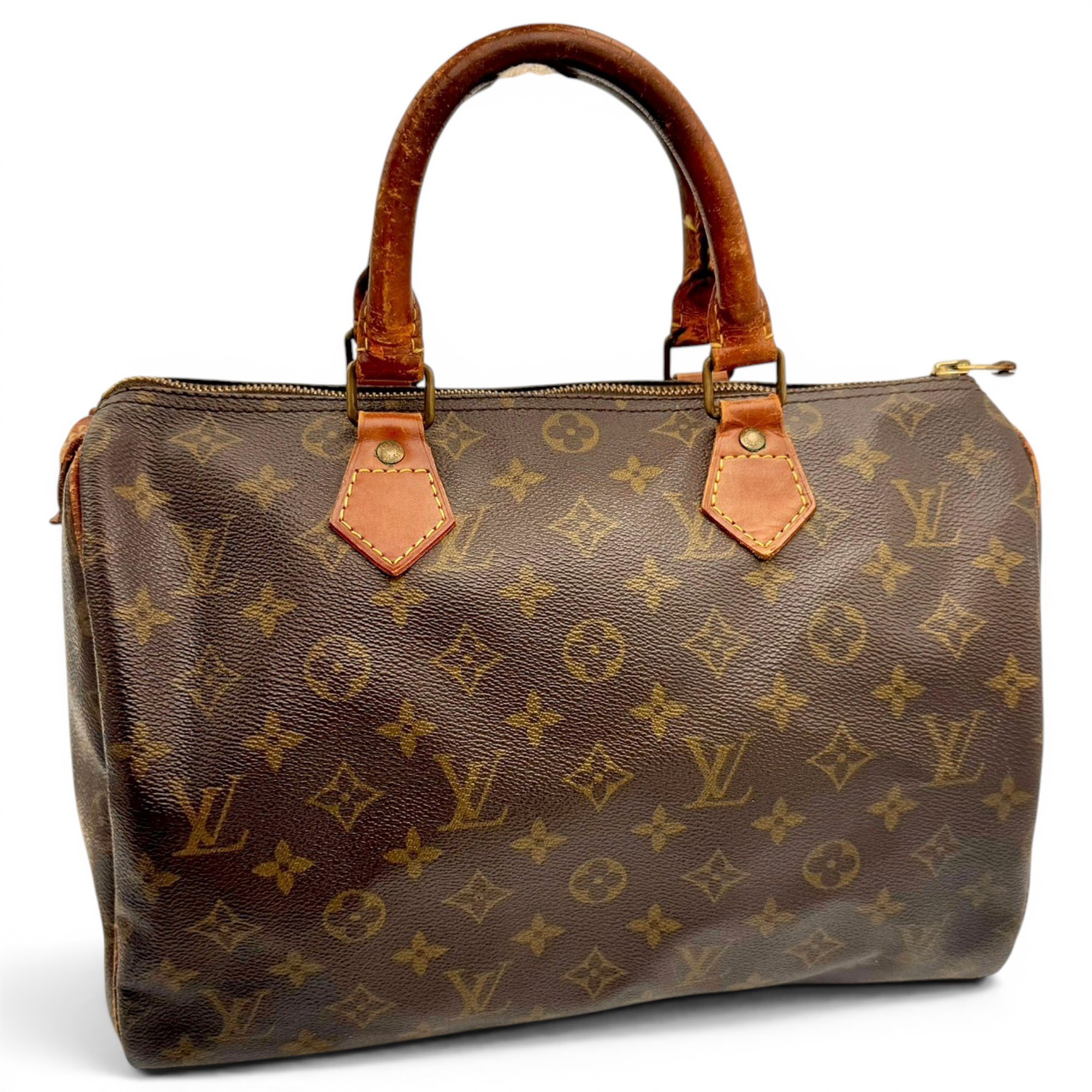 Speedy leather handbag