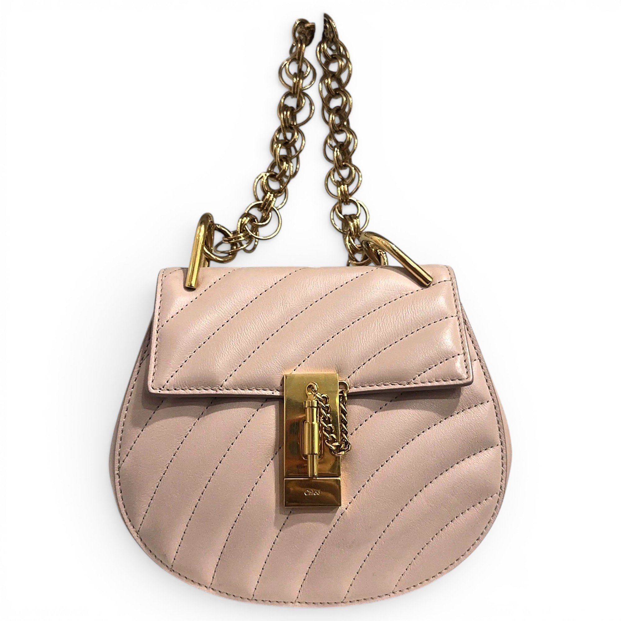 Drew leather handbag
