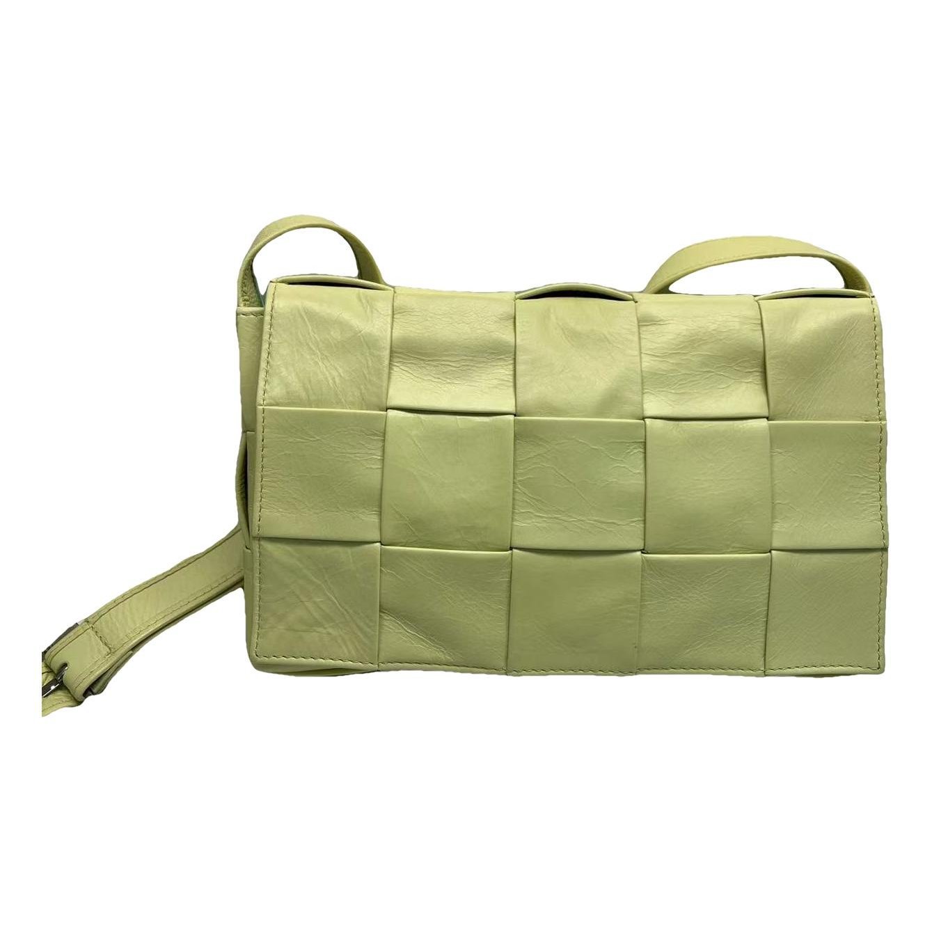 Cassette leather handbag