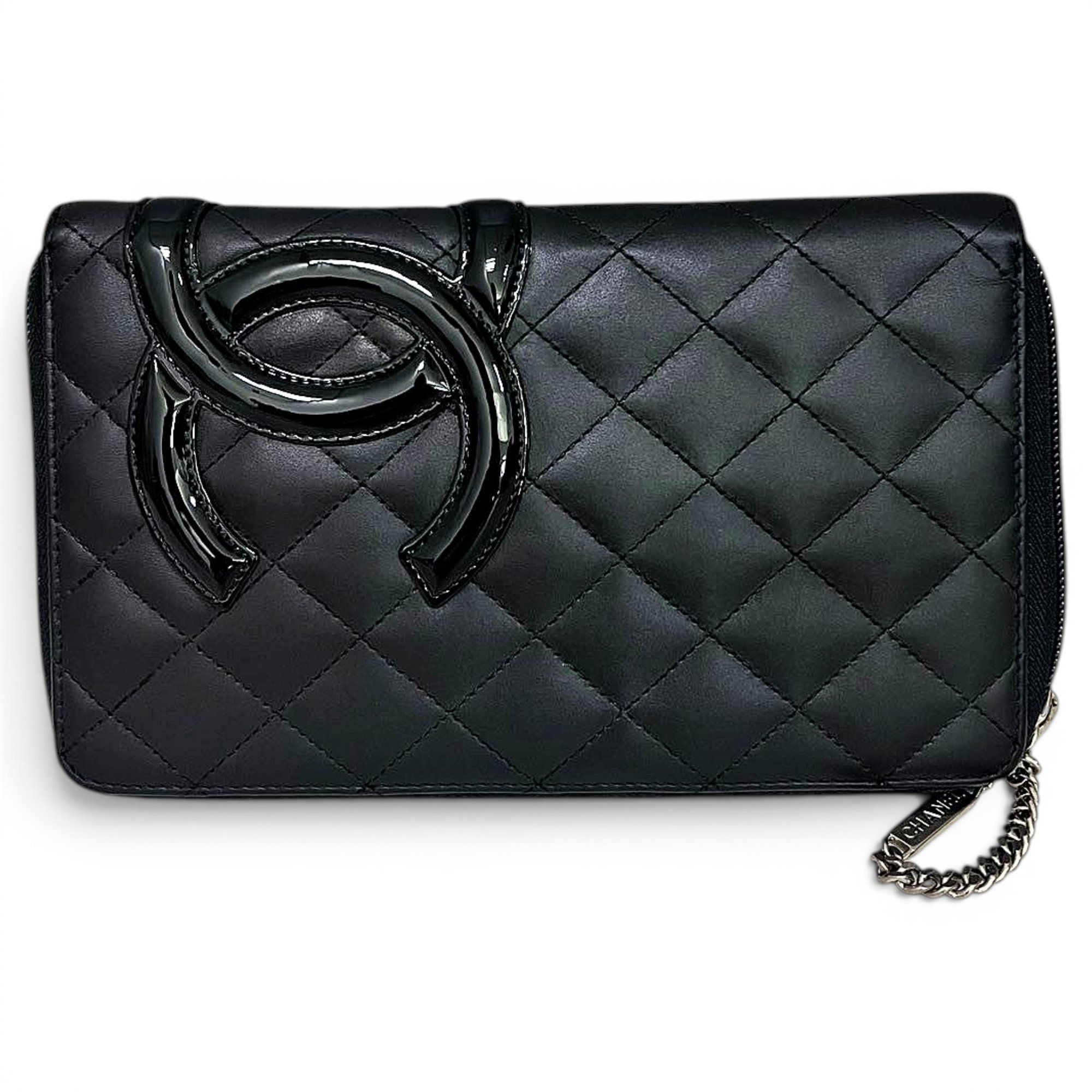 Leather clutch bag