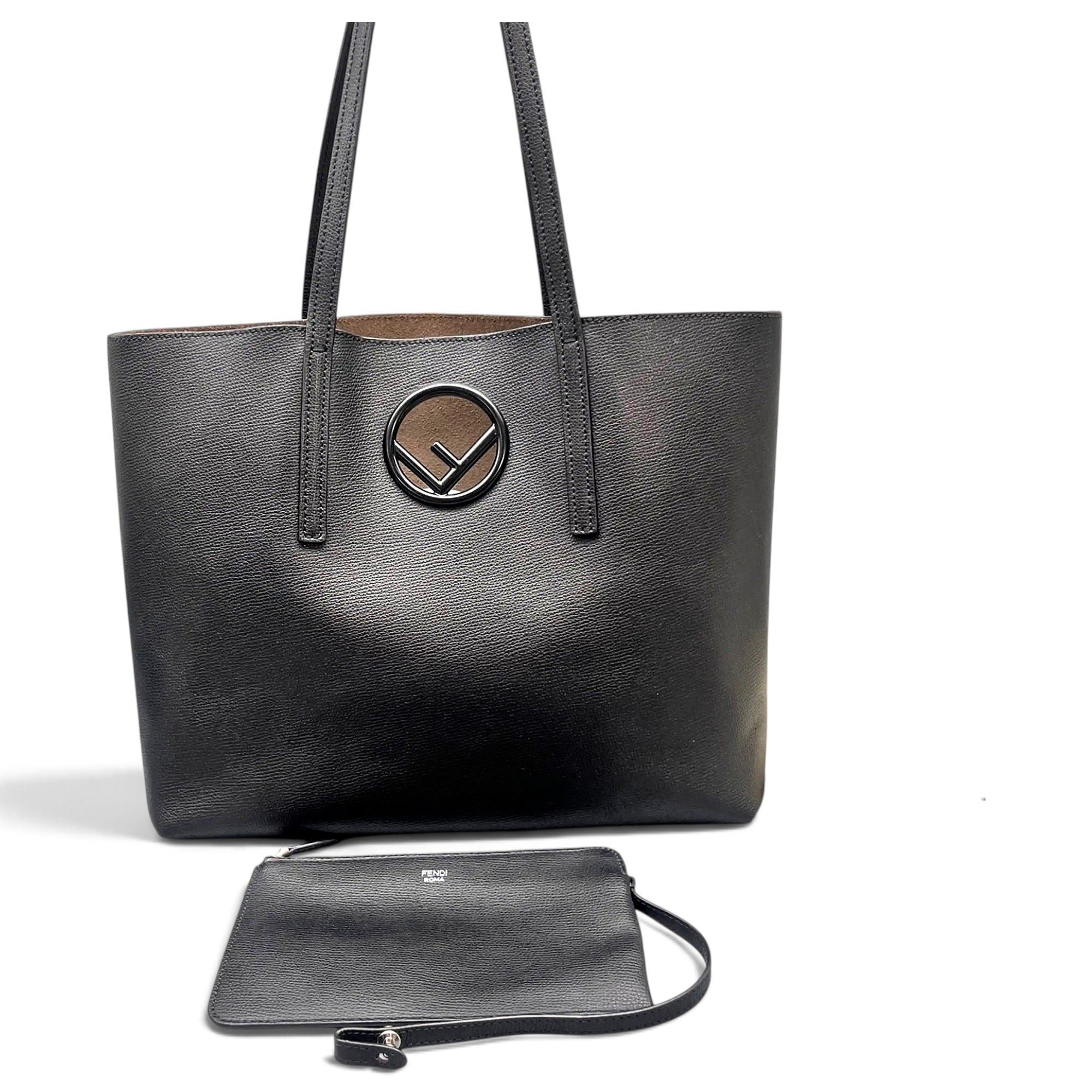 Logo Shopper Tote leather handbag