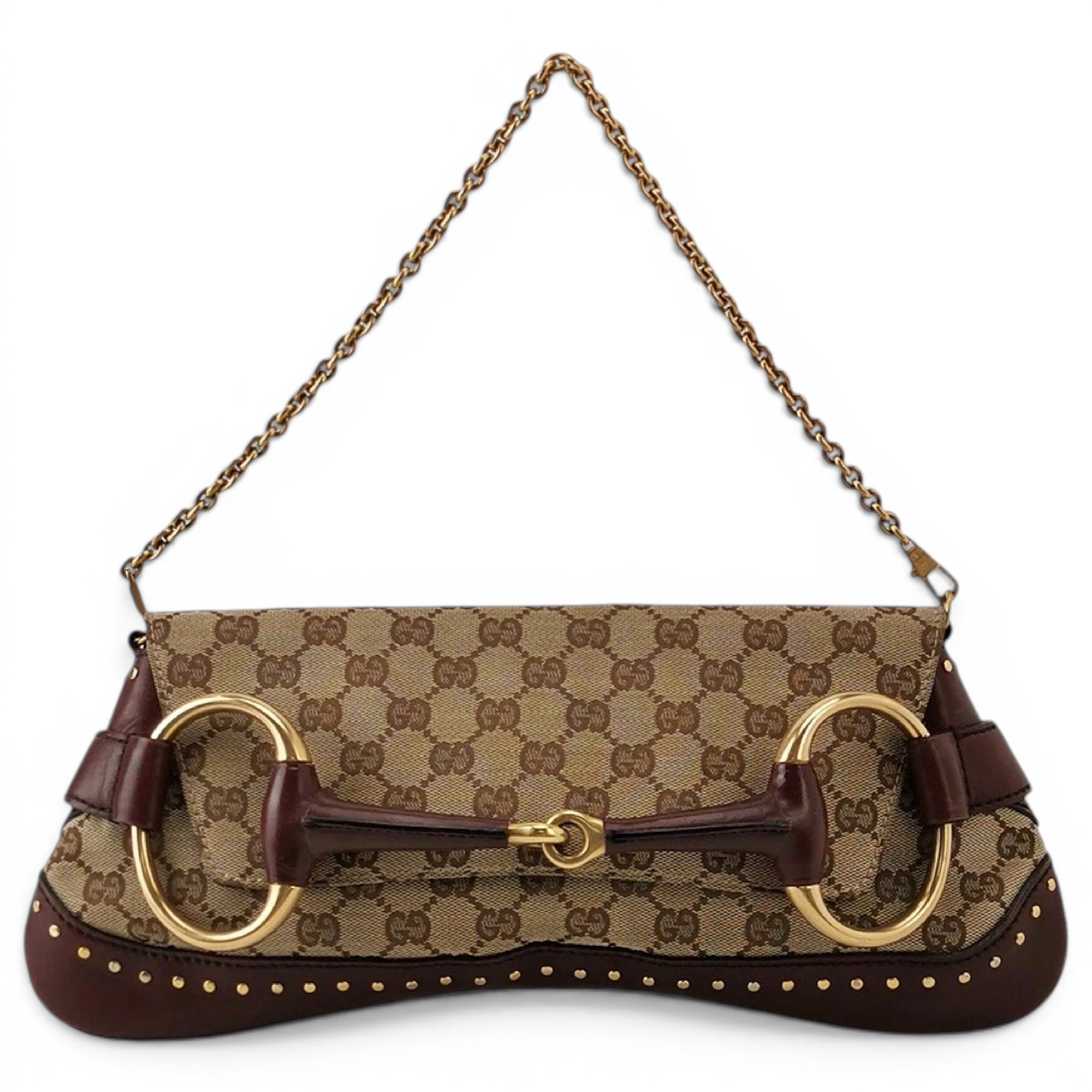 Horsebit Chain leather handbag