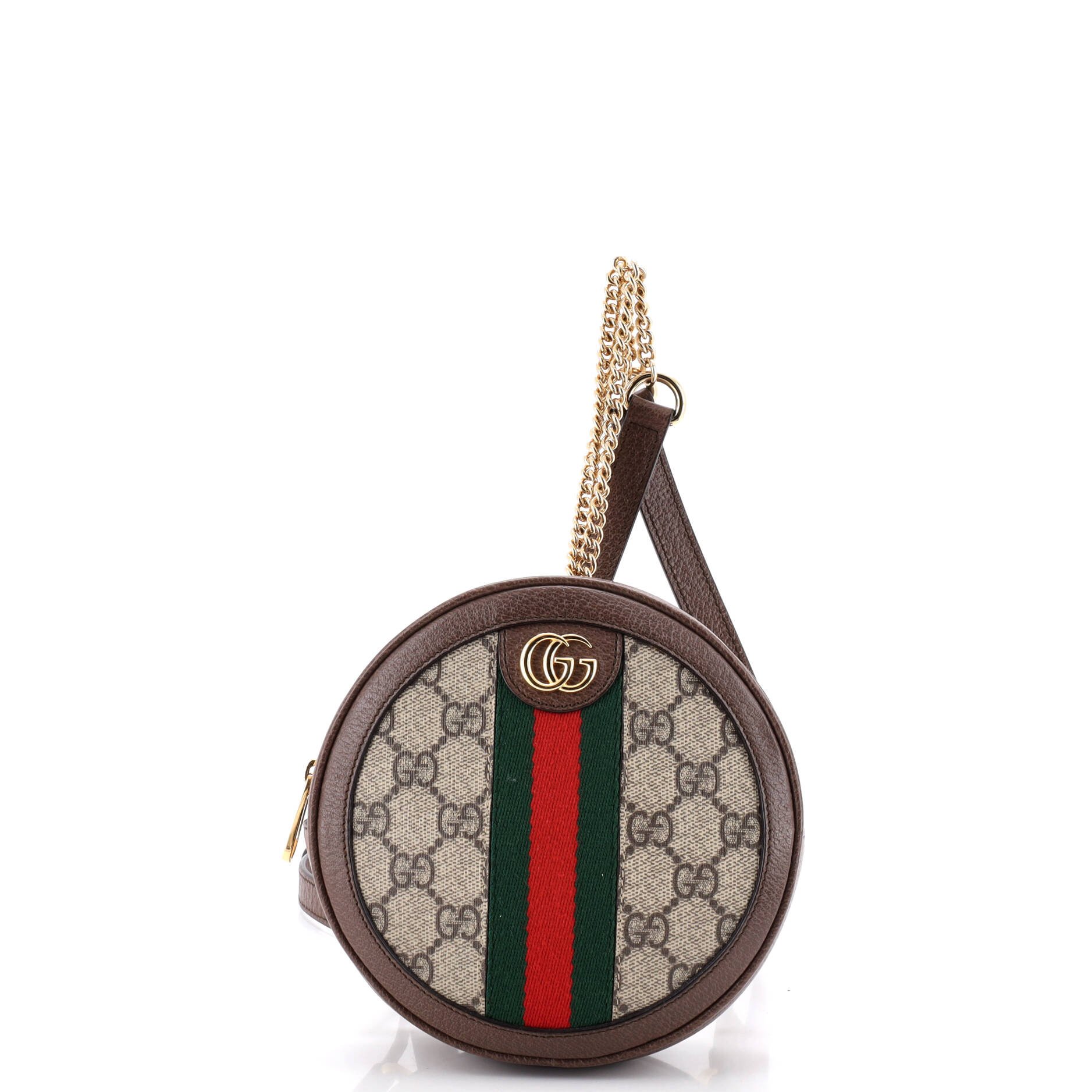 Ophidia Round Backpack GG Coated Canvas Mini