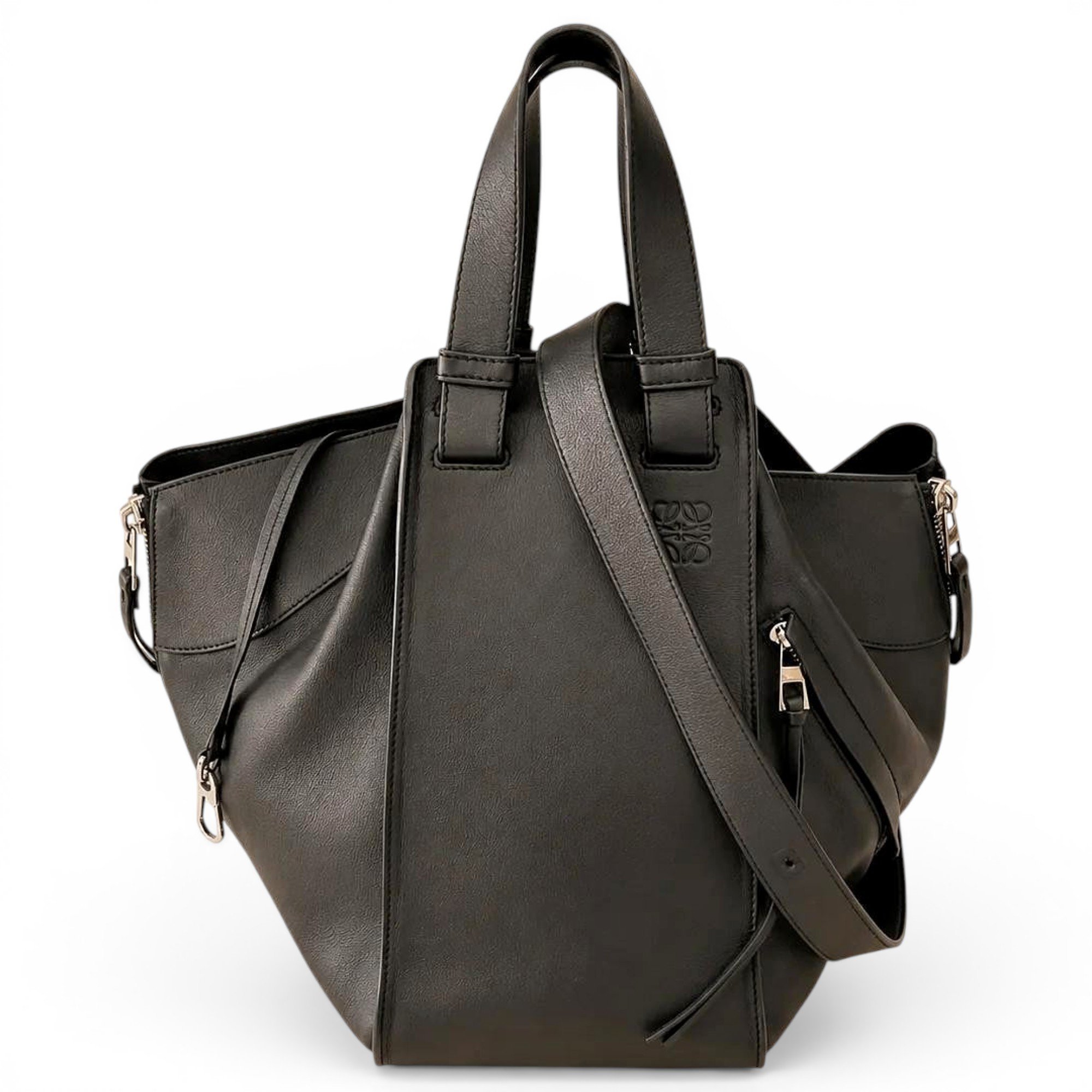 Hammock leather handbag