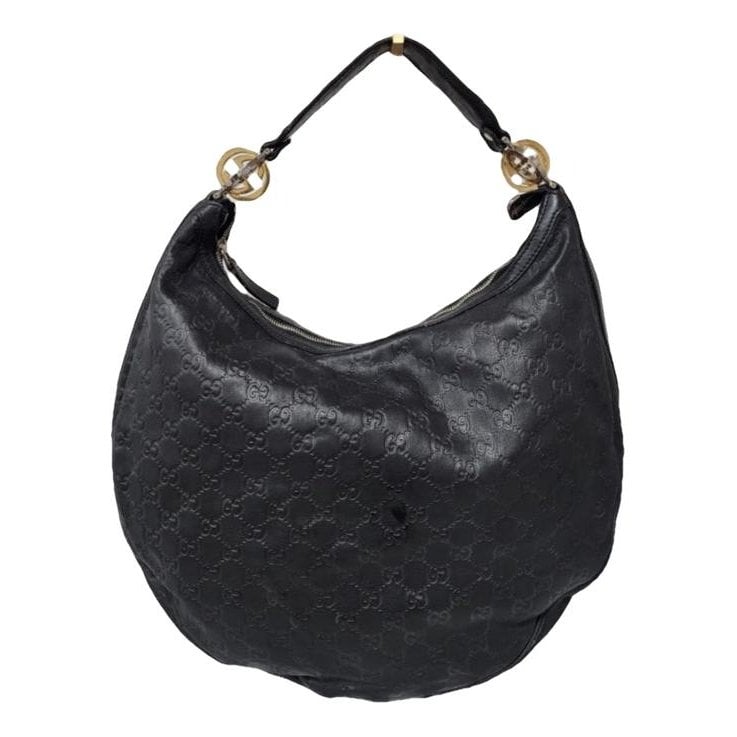 Hobo leather handbag