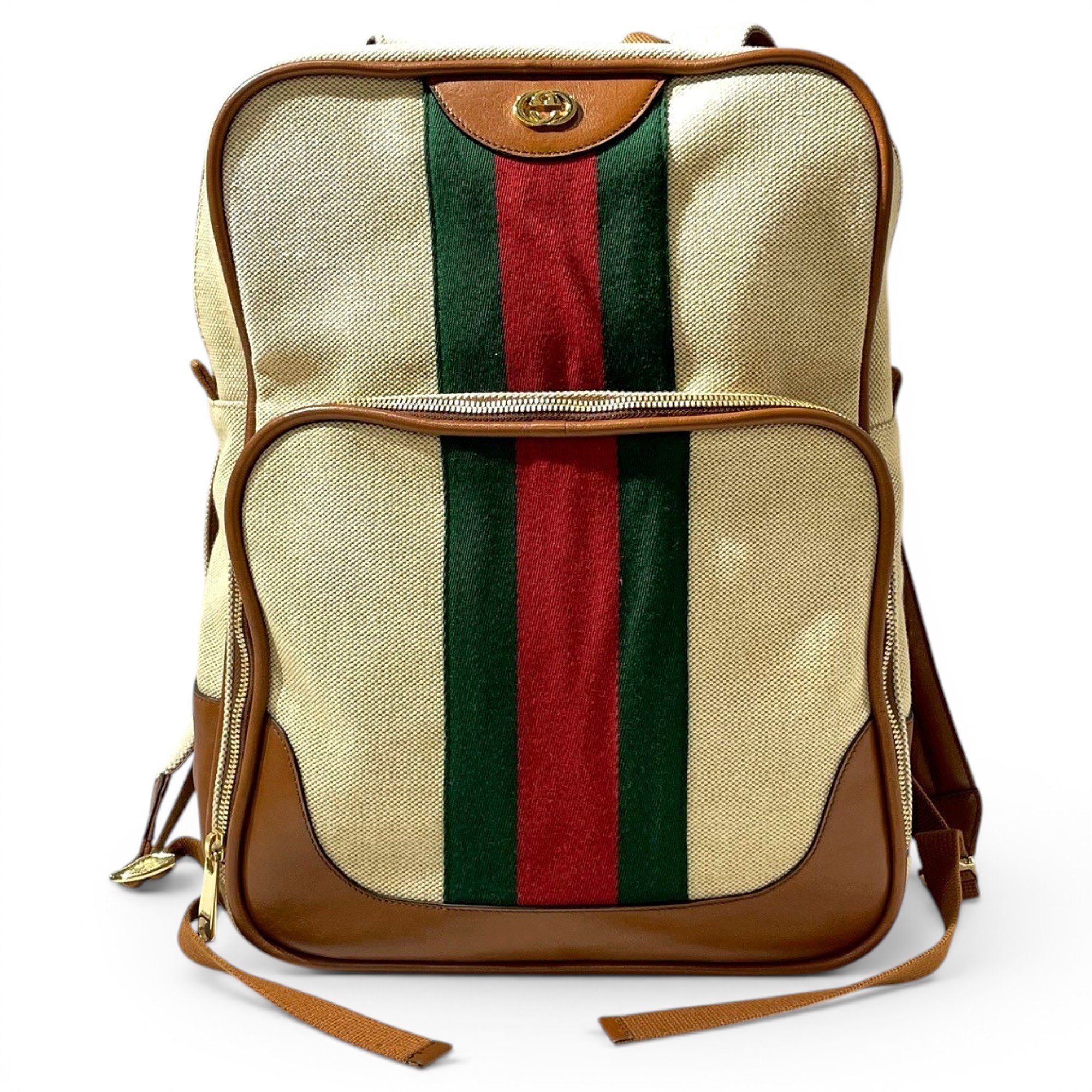Leather backpack