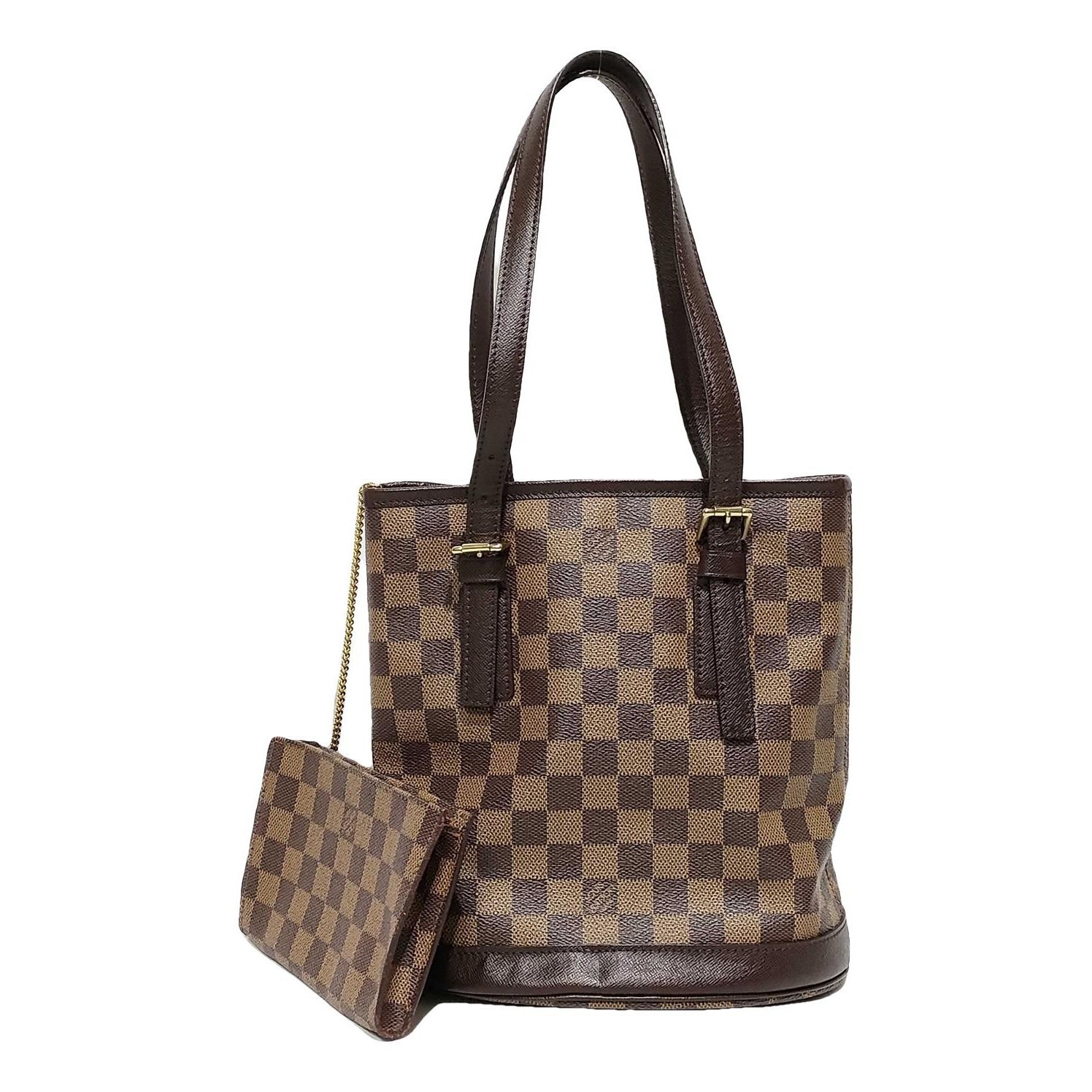Bucket leather handbag