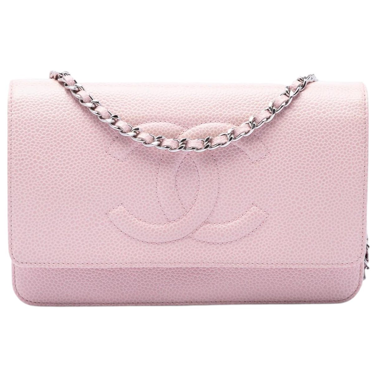 Wallet On Chain leather crossbody bag